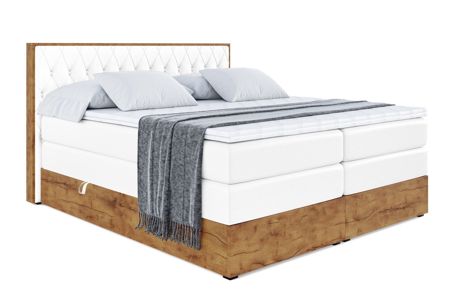 ALTDECOR Boxspringbett LOLLI5 KING (Multipocket-Matratze H4, H3 Matratze Bo günstig online kaufen