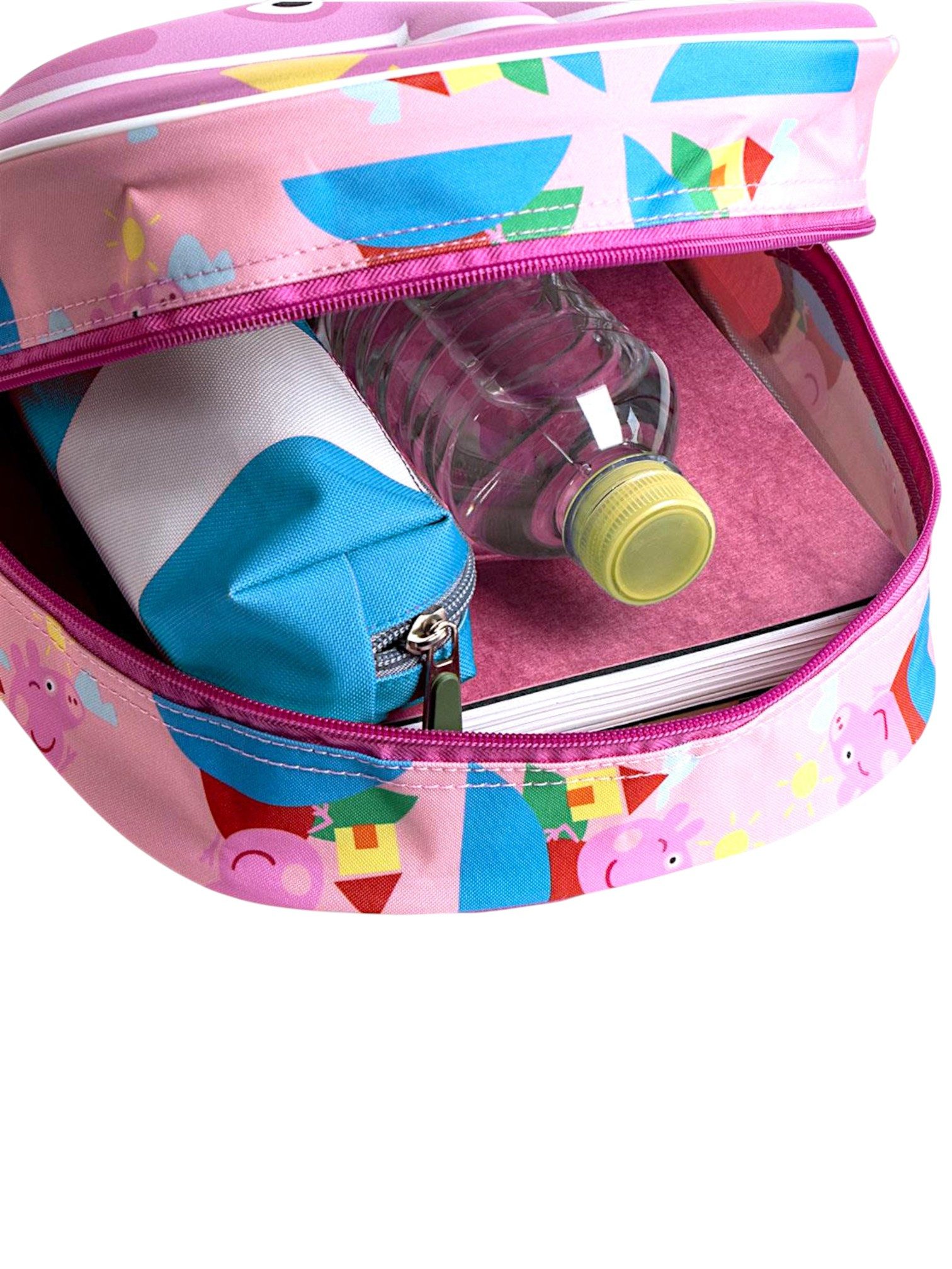 Cerdá Kindergartentasche Peppa Wutz, 3D Kinder-Rucksack 31x25x10 cm