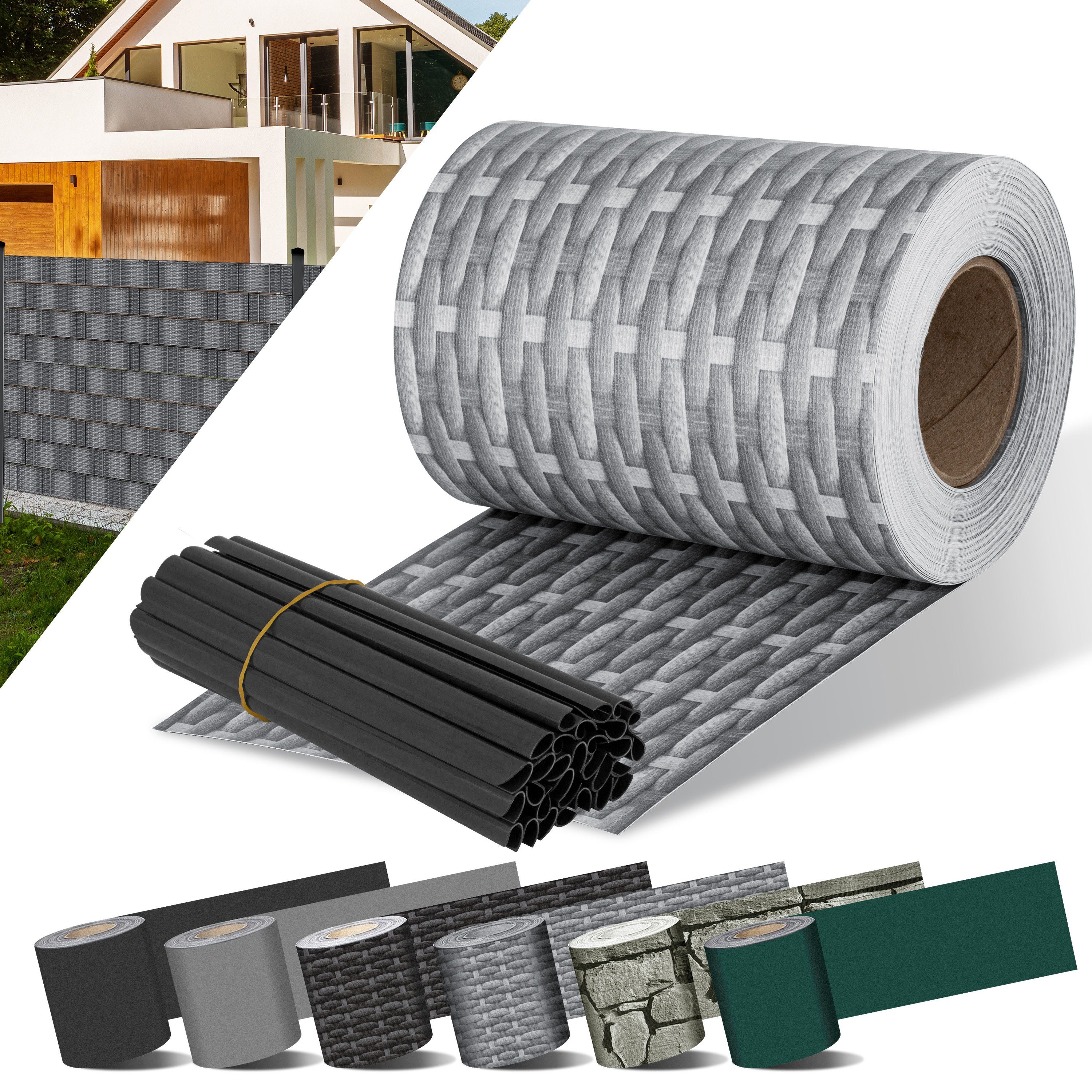 KESSER Sichtschutzstreifen, PVC Sichtschutzstreifen Sichtschutz Rolle günstig online kaufen