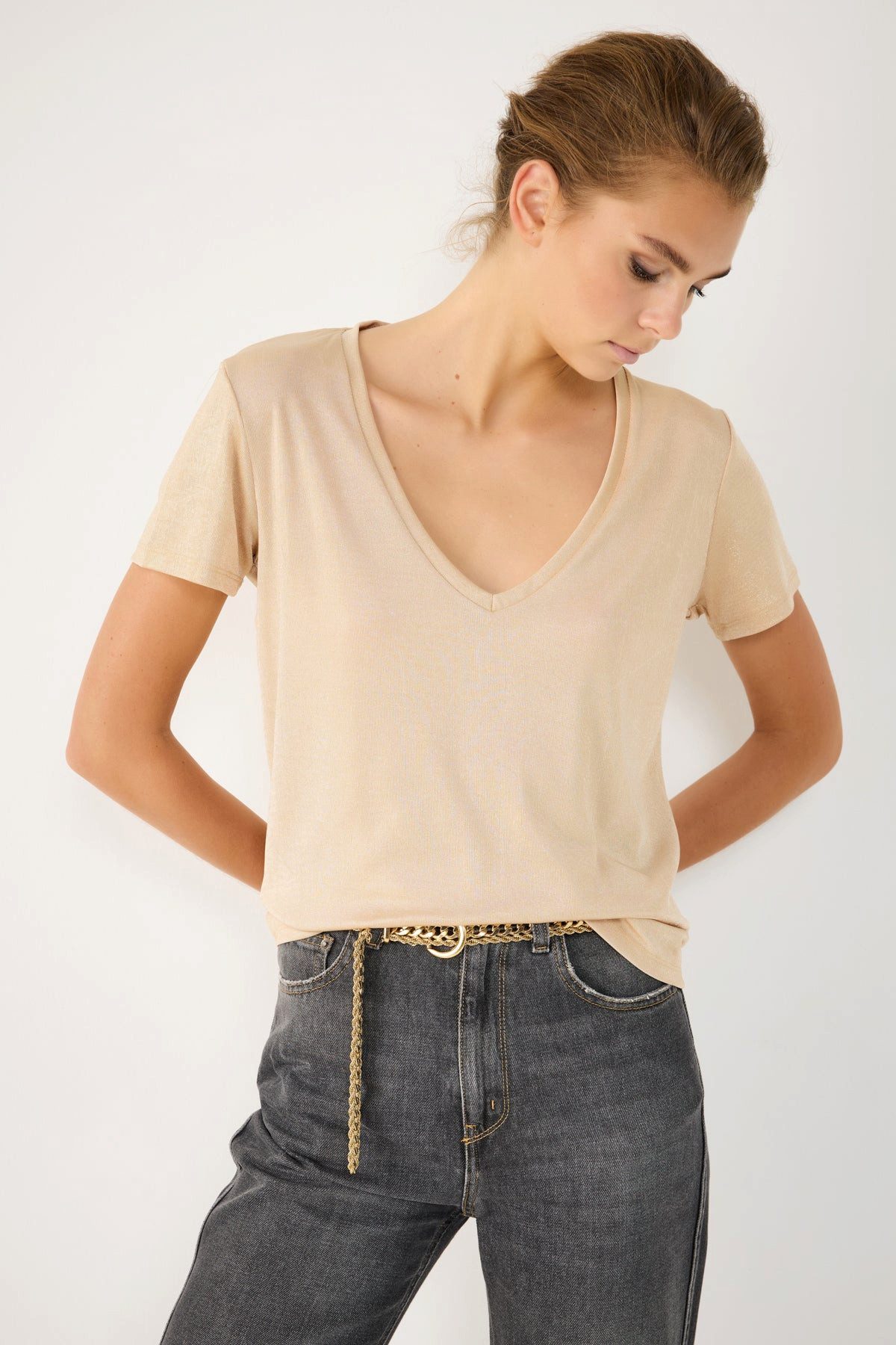 No Matter What T-Shirt Glänzendes Basic-T-Shirt günstig online kaufen