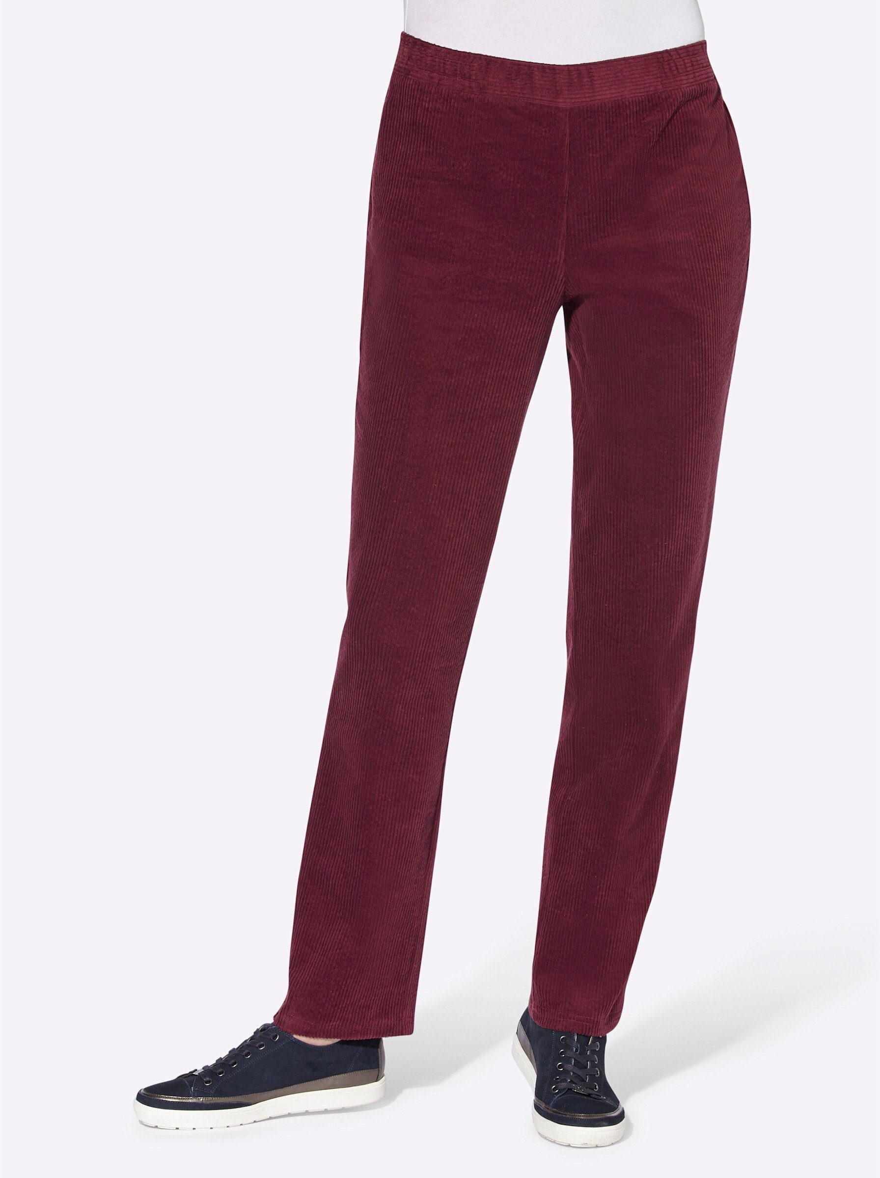 Sieh an! Jerseyhose Innenbeinlänge ca. 74 cm bordeaux