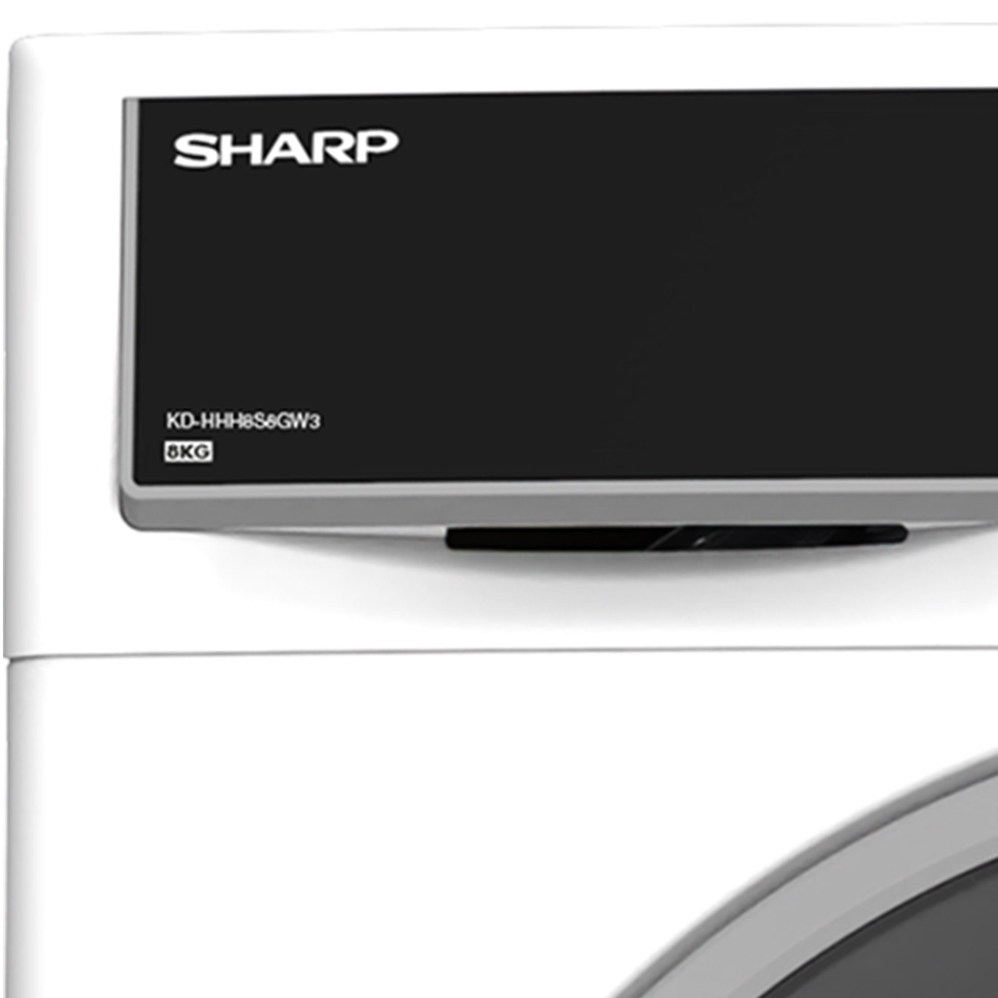Sharp Wärmepumpentrockner KD-HHH8S8GW3-DE, Startzeitvorwahl, Knitterschutzfunktion, BubbleDrum