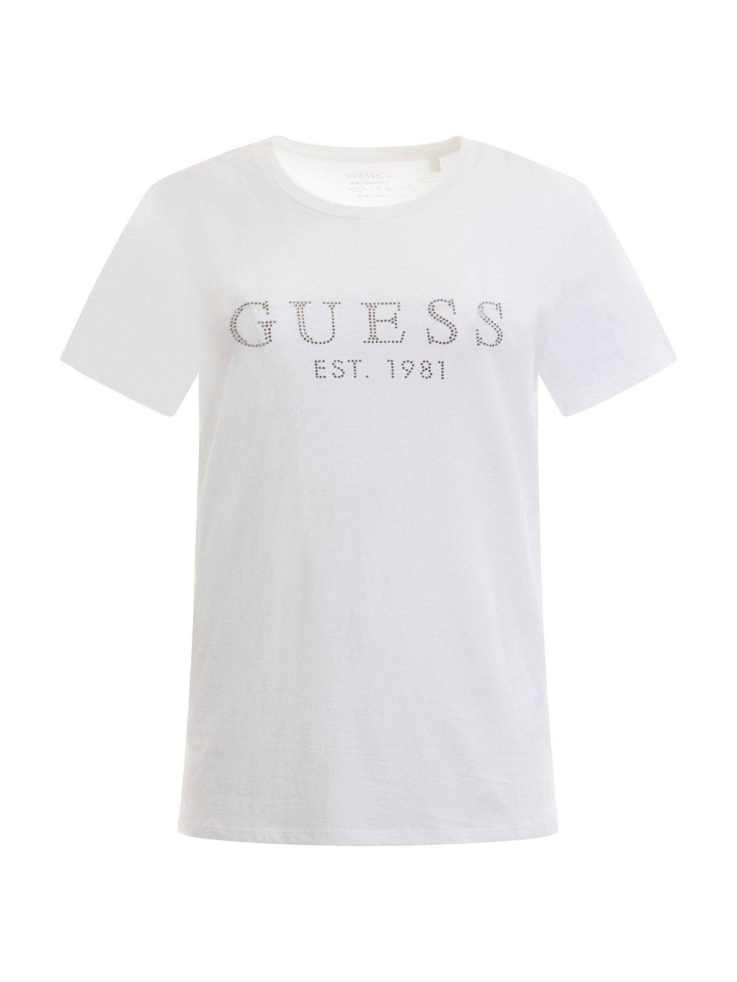 Guess T-Shirt Damen T-Shirt CRYSTAL EASY (1-tlg)