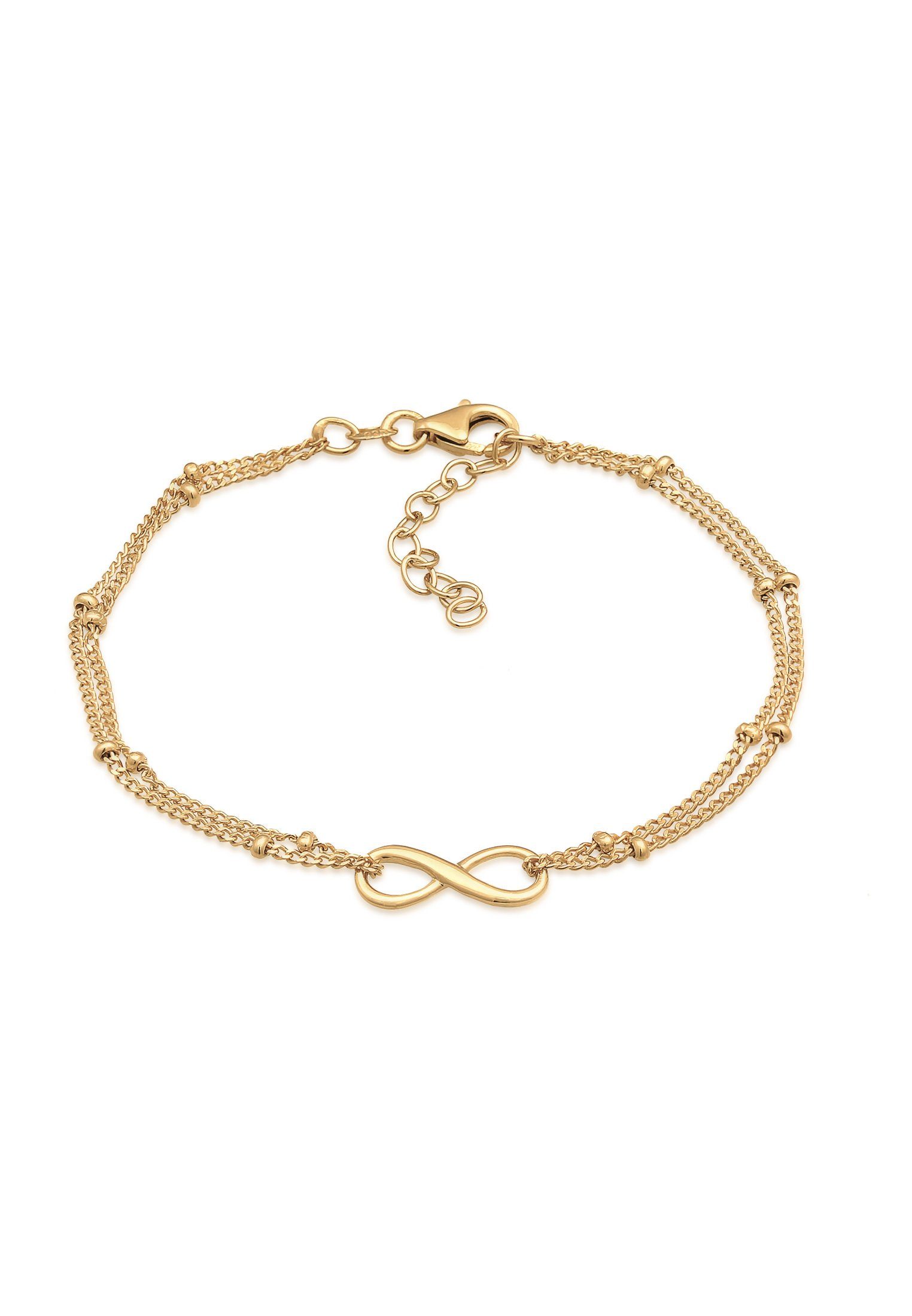 Elli Armband Infinity Symbol Love Unendlichkeit 925 Gold Silber