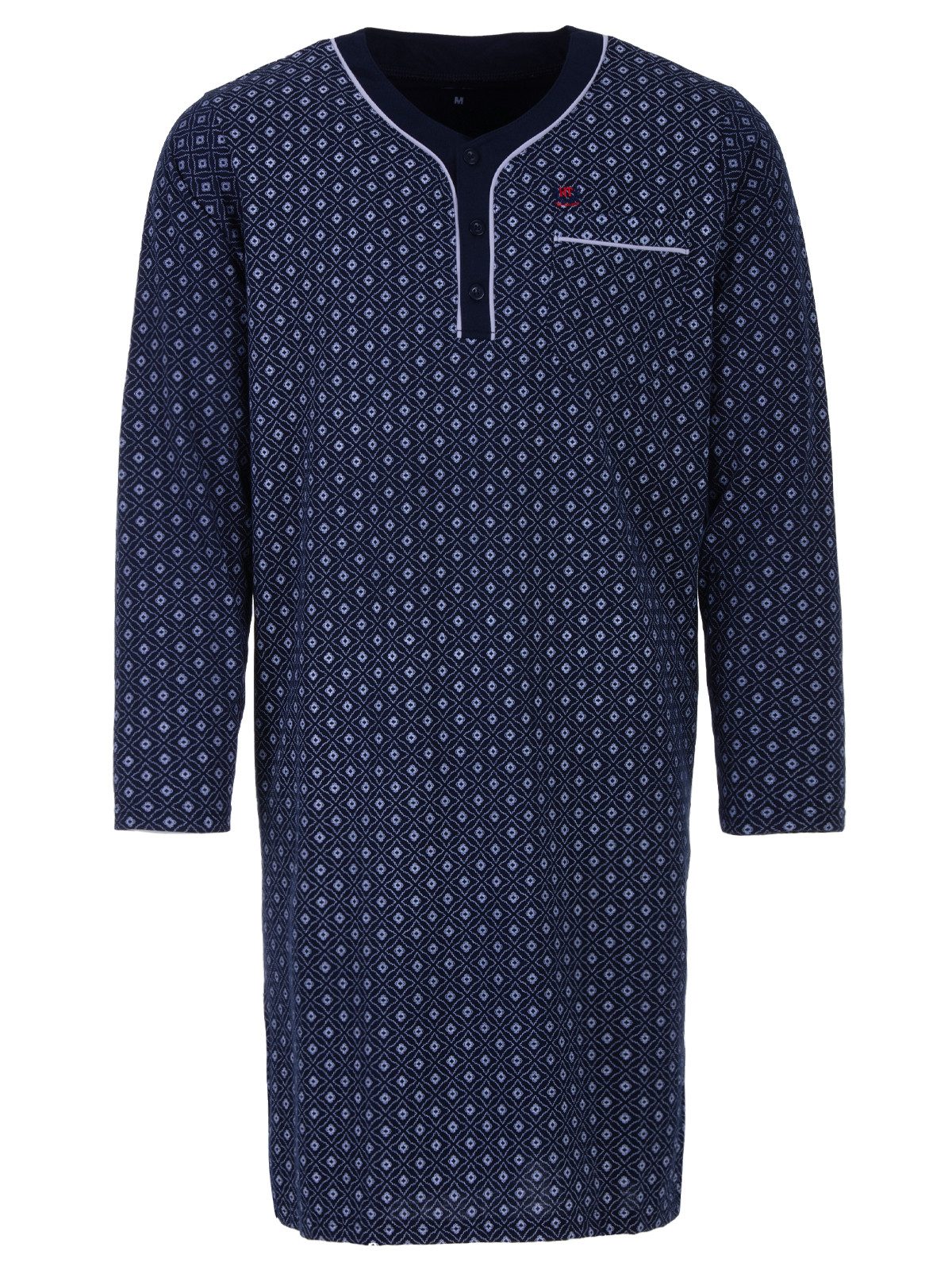 Henry Terre Nachthemd Nachthemd Langarm - Raute günstig online kaufen