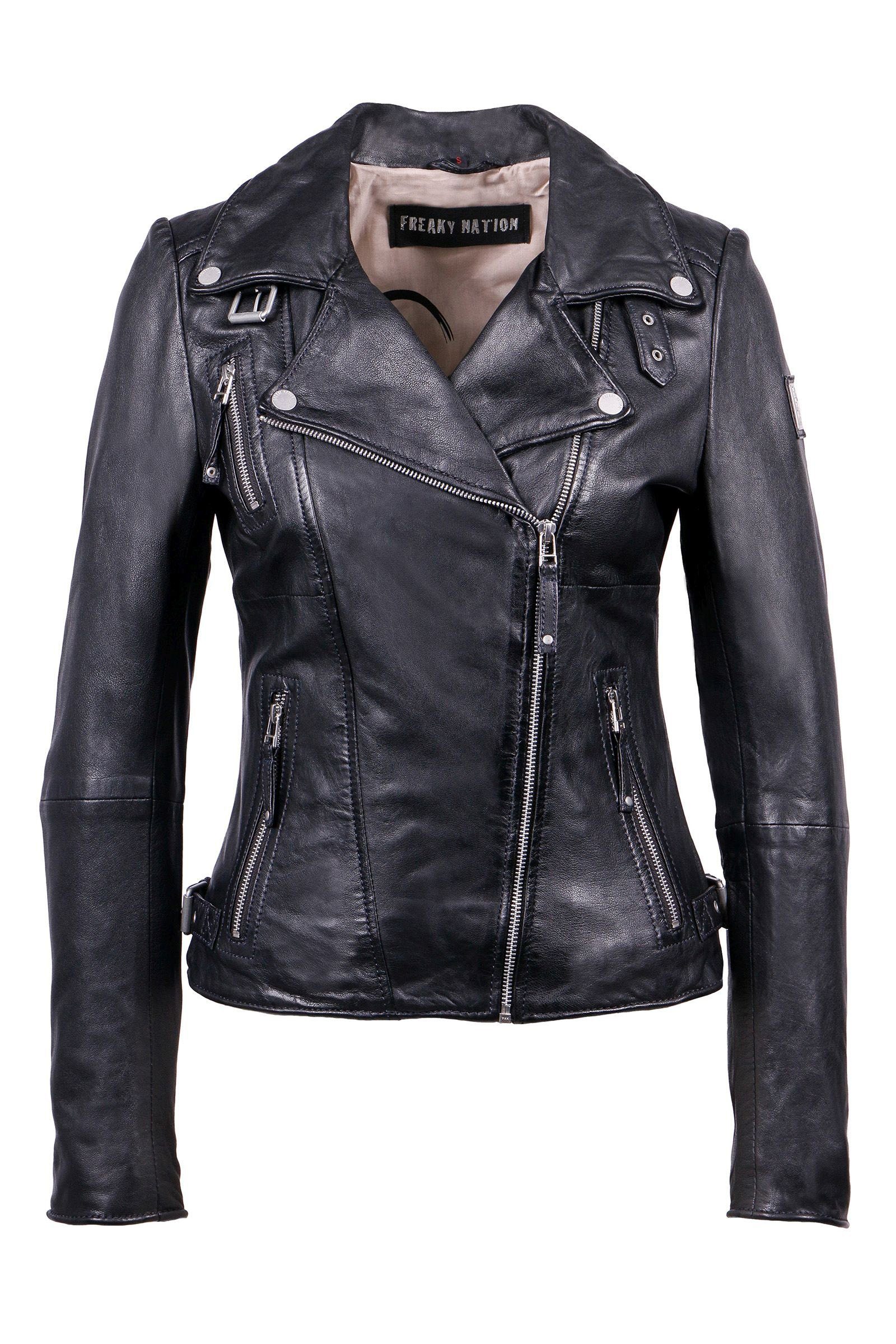 Freaky Nation Lederjacke Biker Princess Echtleder, günstig online kaufen