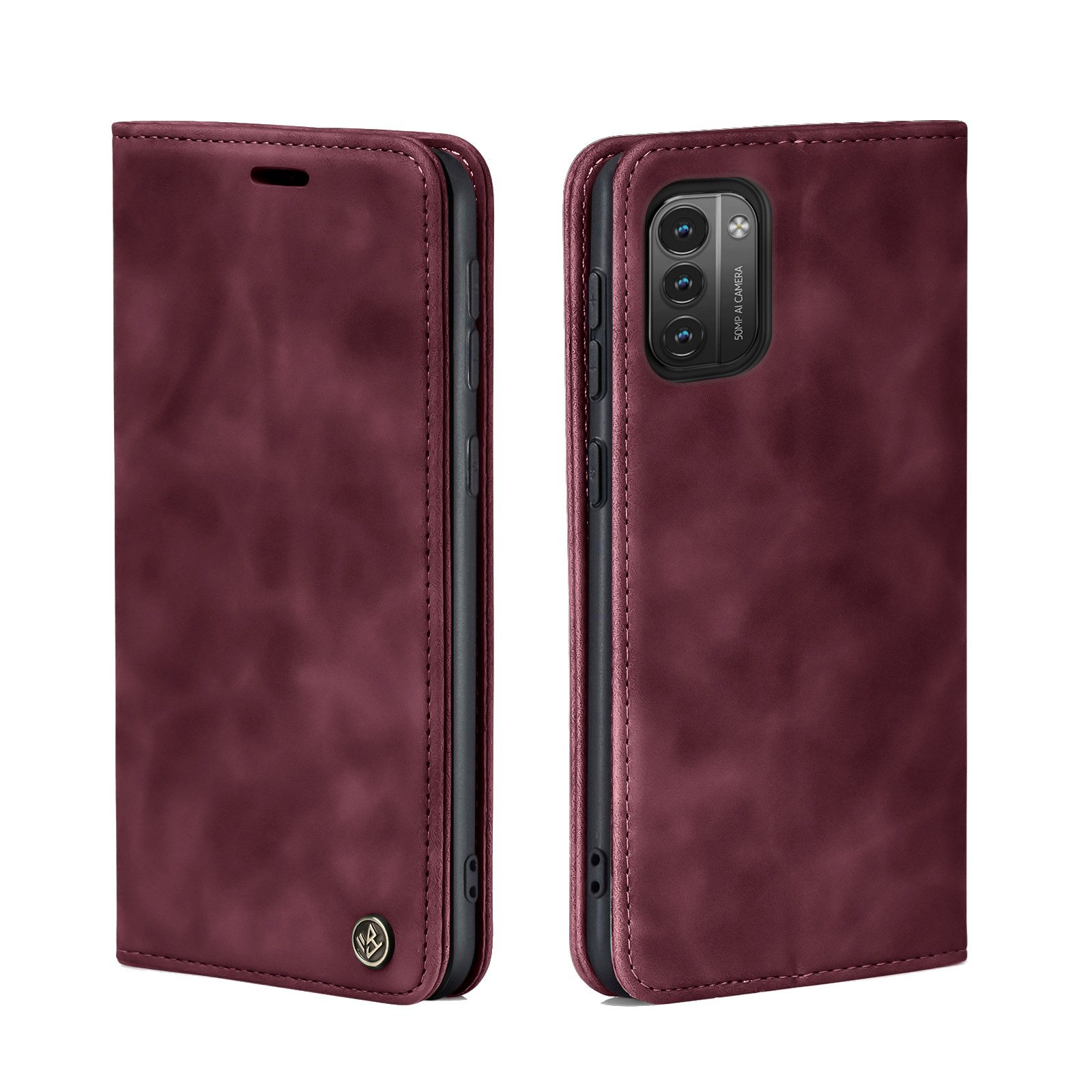 Tec-Expert Handyhülle Tasche Hülle für Nokia G11 / G21 6.5 Zoll, 6.5 ", Cover Klapphülle Case mit Kartenfach Fliphülle aufstellbar
