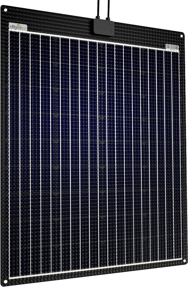 offgridtec Solarmodul ETFE-AL 100W 12V und Solarmodul, Lichtdurchlässigkeit W, Erträge bessere semiflexibles Monokristallin, 100 langfristig höhere