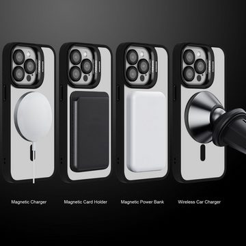 Cadorabo Handyhülle Apple iPhone 13 PRO MAX Apple iPhone 13 PRO MAX, Hülle kompatibel mit MagSafe Standfunktion inkl. Kameralinsen Schutz