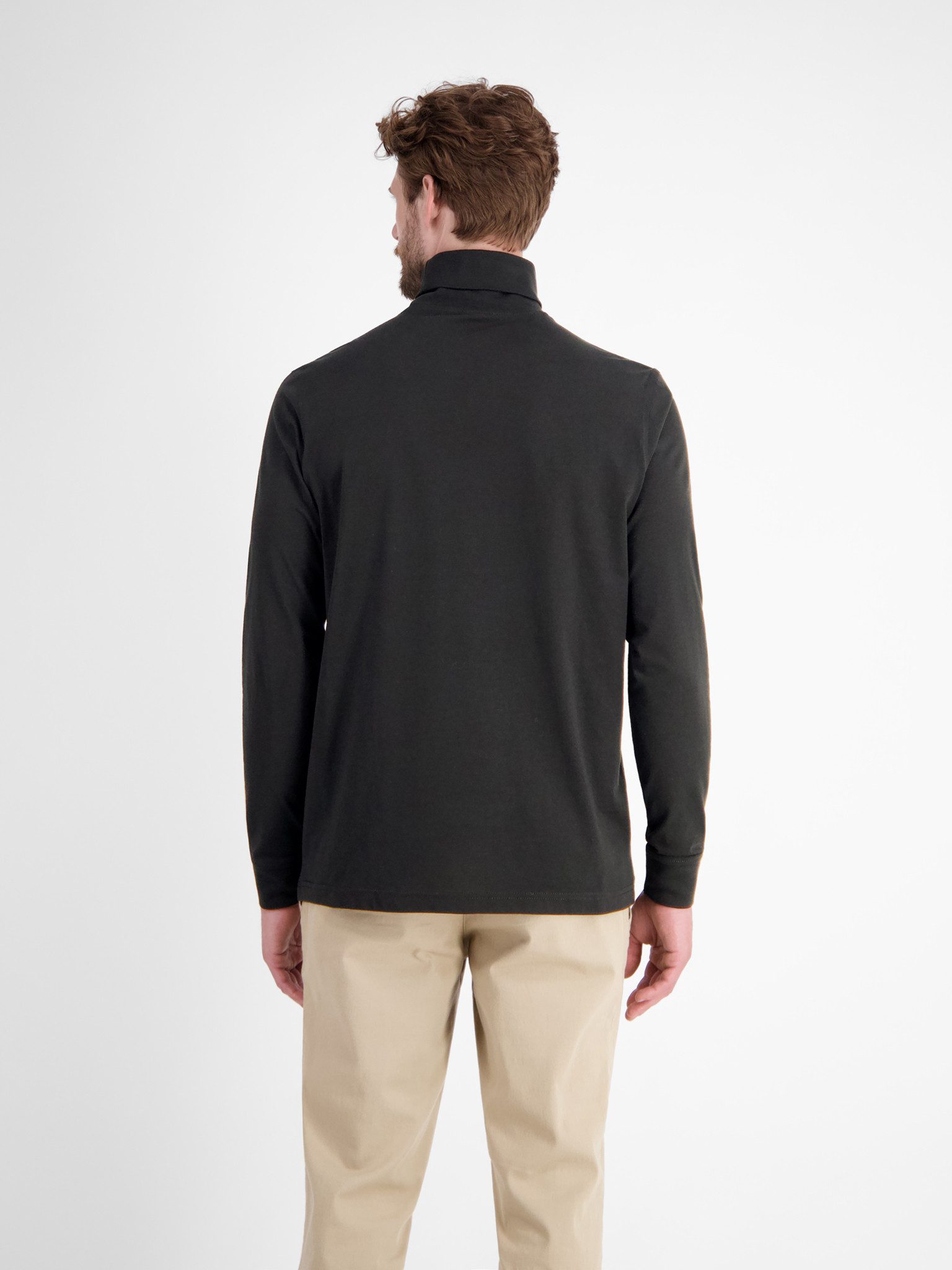 LERROS Rollkragenshirt mit Logo Stickerei günstig online kaufen