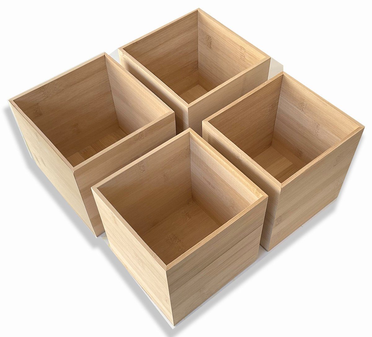 Cubix Aufbewahrungsbox Aufbewahrungs-Boxen-Set "Bambus"