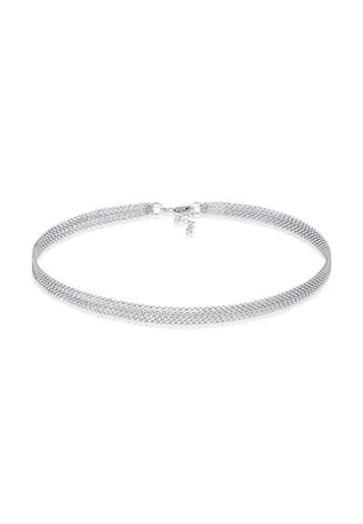 Elli Choker Choker 5-Lagig Gliederung Modern 925 Silber