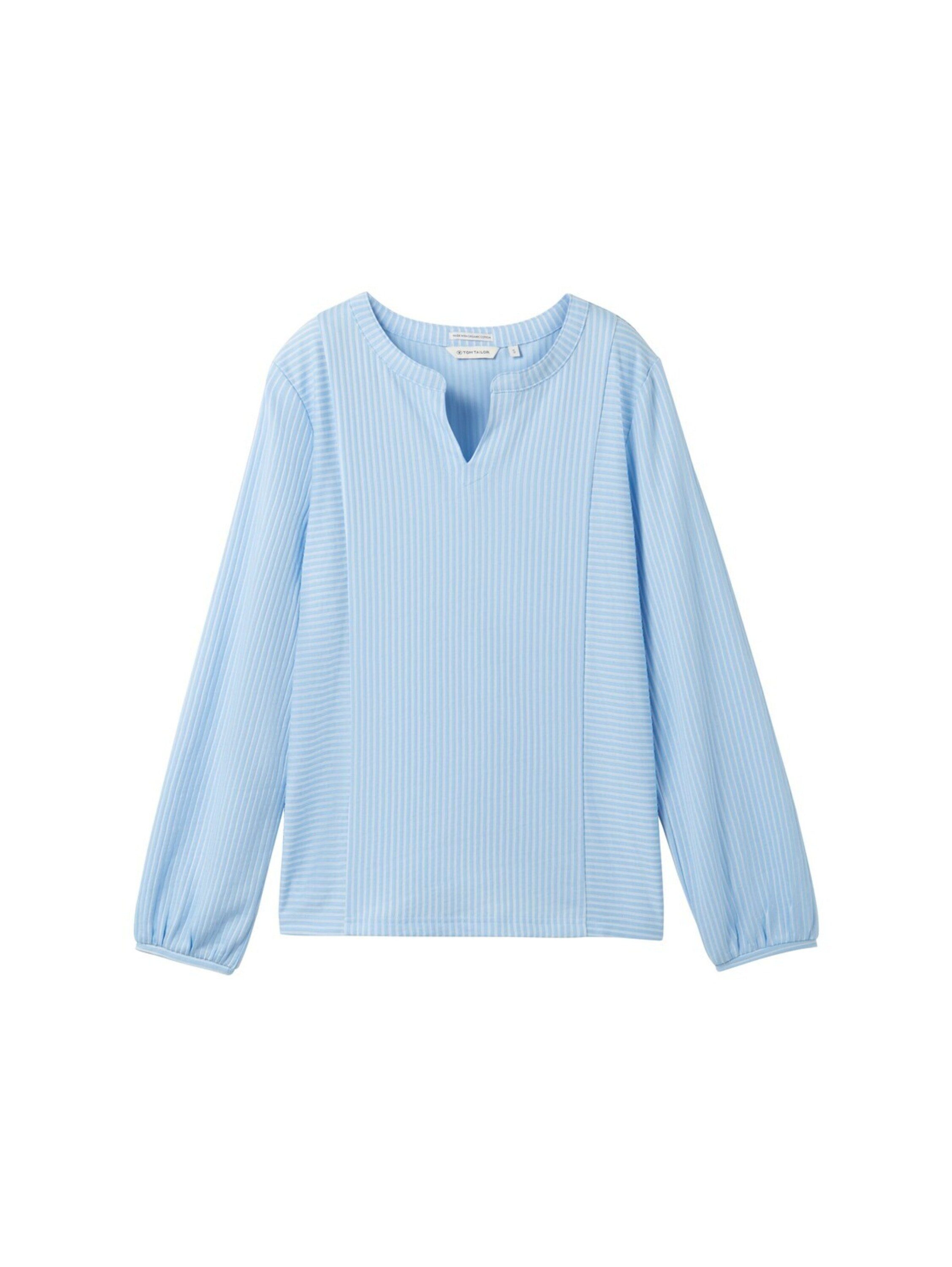 TOM TAILOR Langarmbluse (1-tlg) Drapiert/gerafft günstig online kaufen