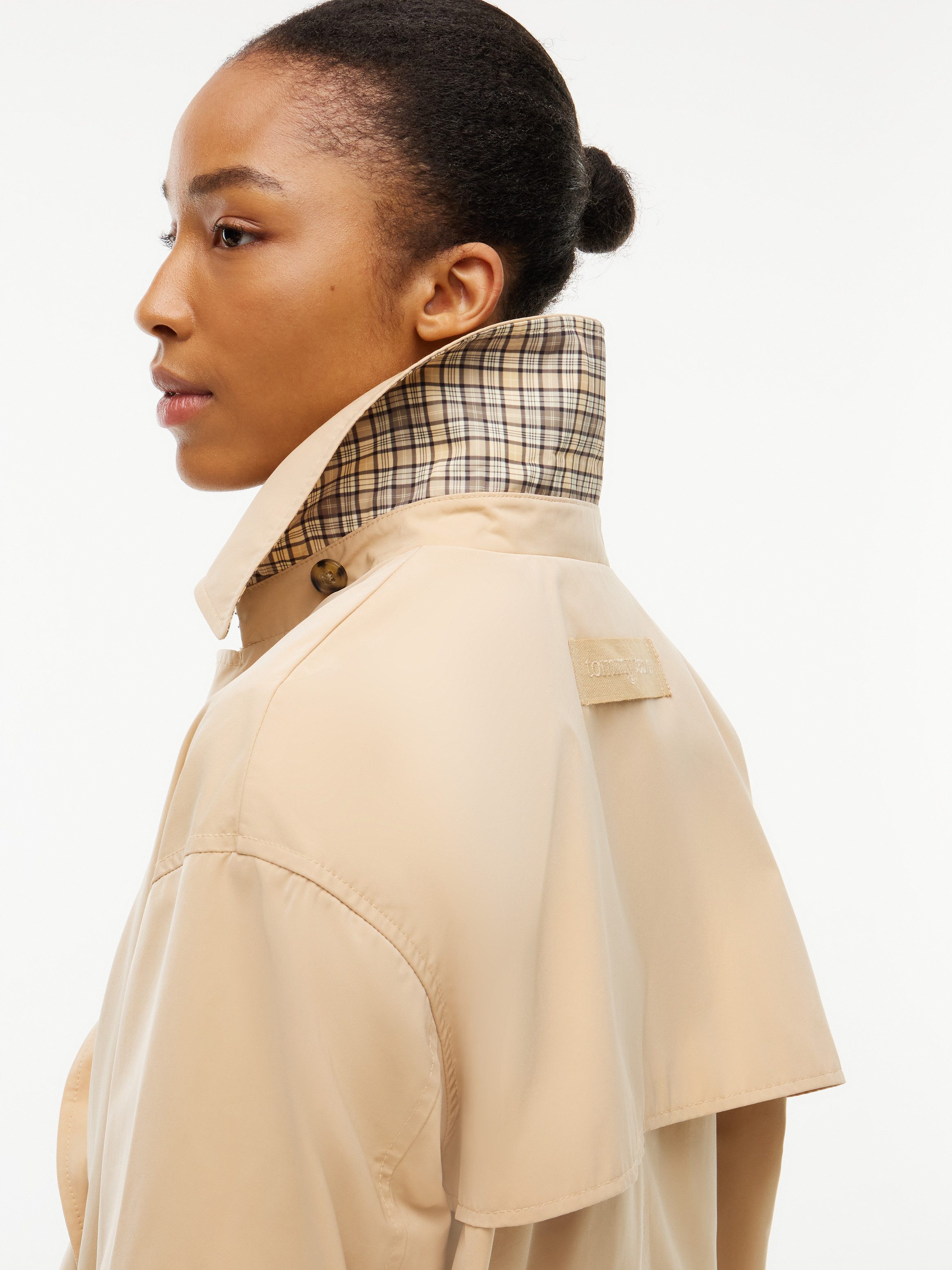 Tommy Jeans Kurzjacke TJW SHORT TRENCH JACKET Materialmix