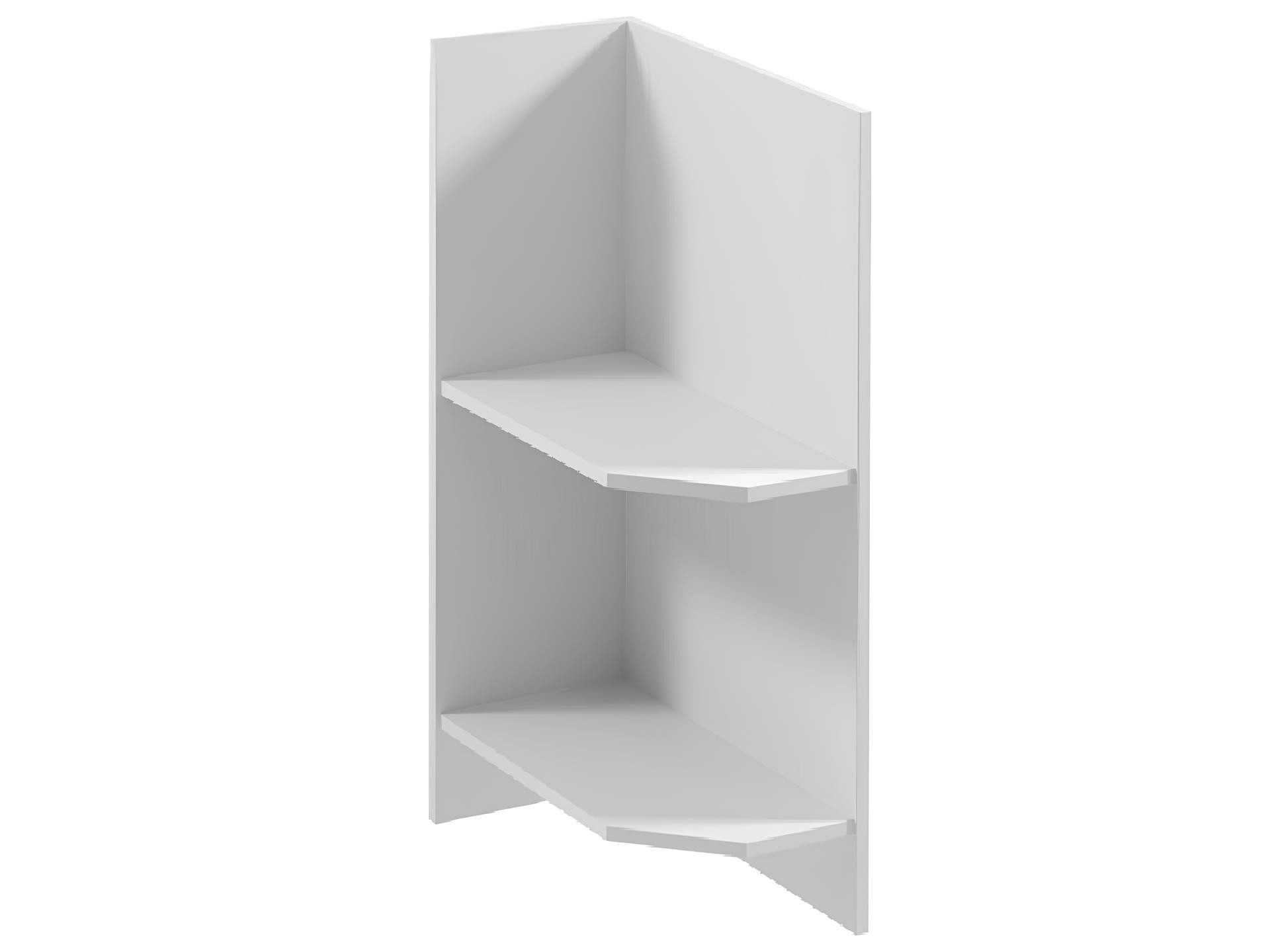 JVmoebel Eckregal Eckregal aus Holz in Weiß mit offenem Design, 1-tlg., Made in Europe