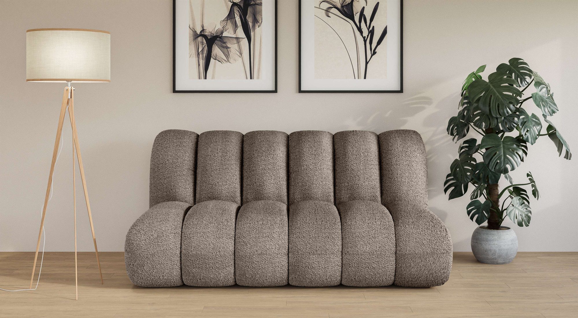 LeGer Home by Lena Gercke 2,5-Sitzer "Priya Designersofa, moderne Steppung, günstig online kaufen