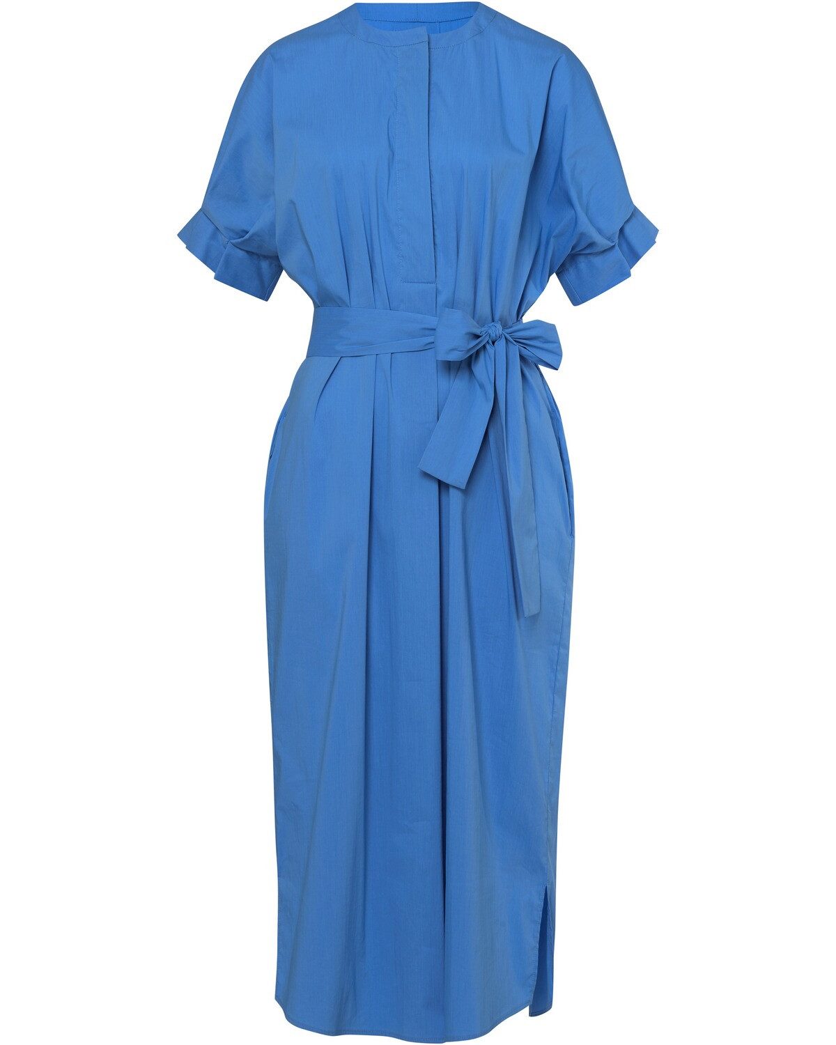 Midikleid Midikleid mit Bindegürtel