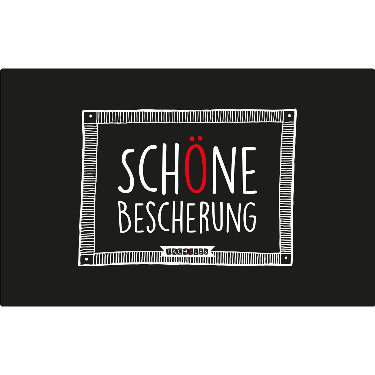 United Labels® Frühstücksbrett Tacheles – Schöne Bescherung, Resopal