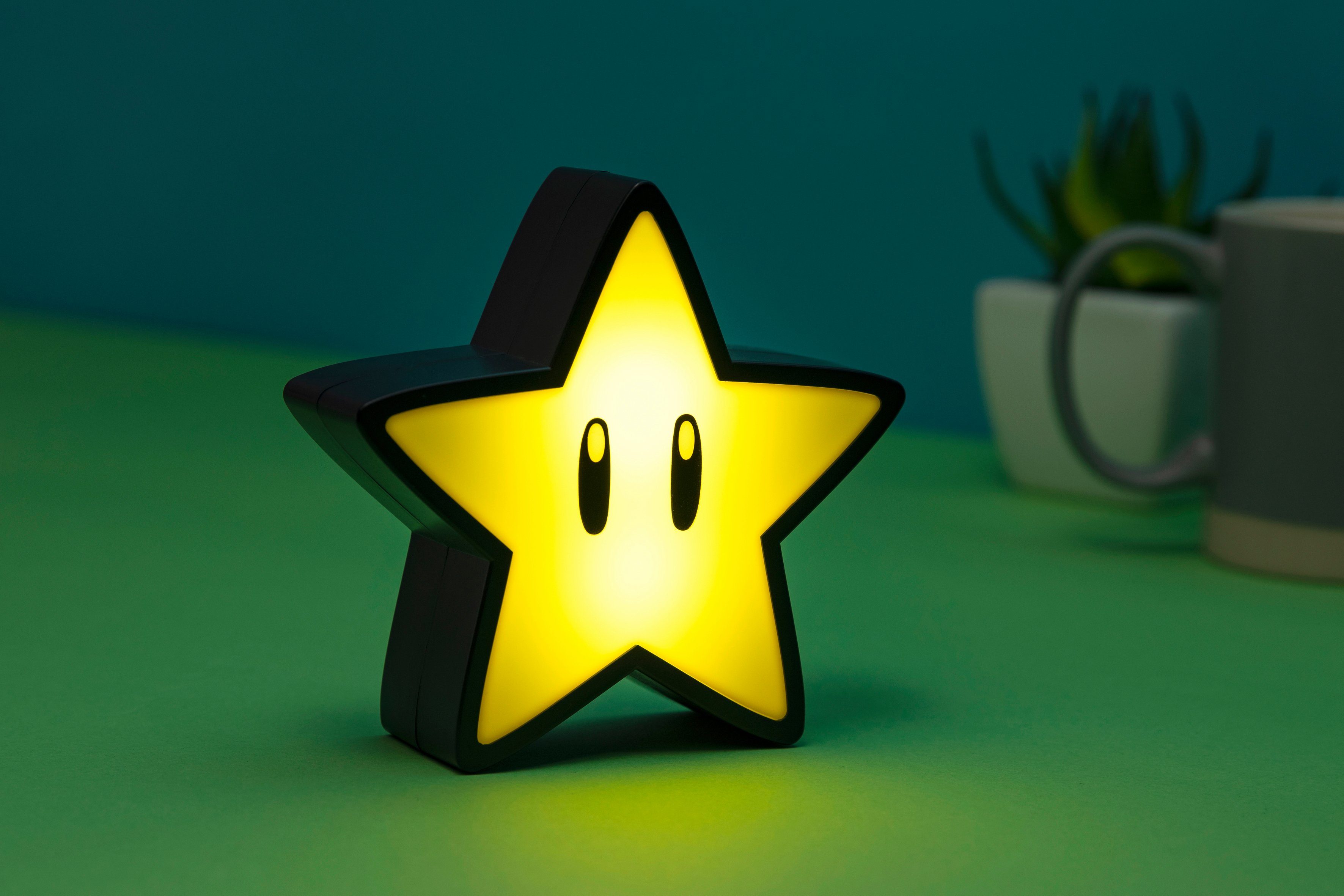 Leuchte Paladone integriert mit fest Mario Super LED Star Super Sound, Dekolicht