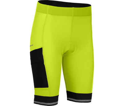 Bergson Fahrradhose SUNDRA COMFORT Bermuda (mit Sitzpolster) Damen Radshorts, bielastisch, tight, Normalgrößen, leuchtend grün