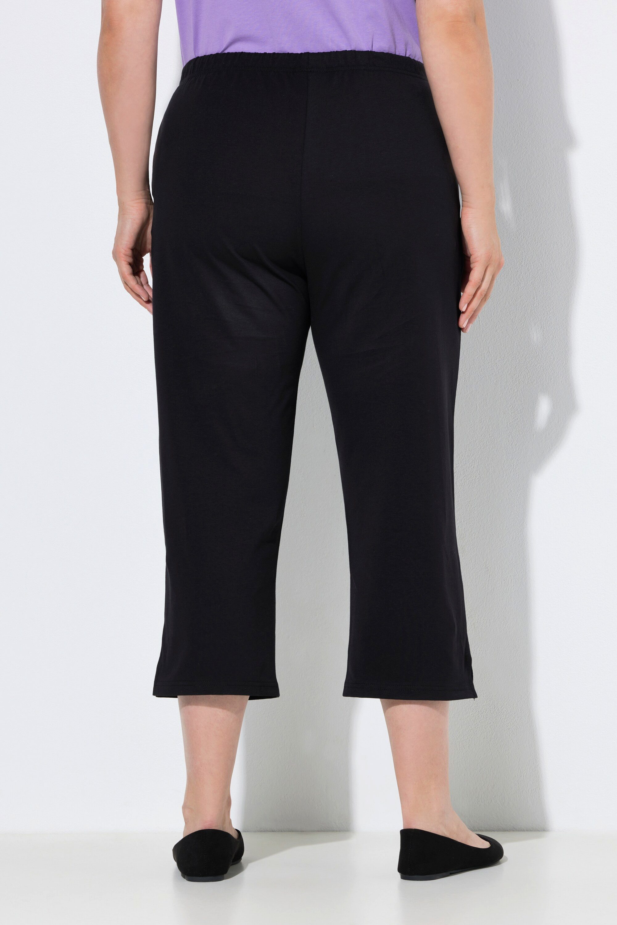 Ulla Popken Funktionshose 7/8 Hose Slimfit Gummibund