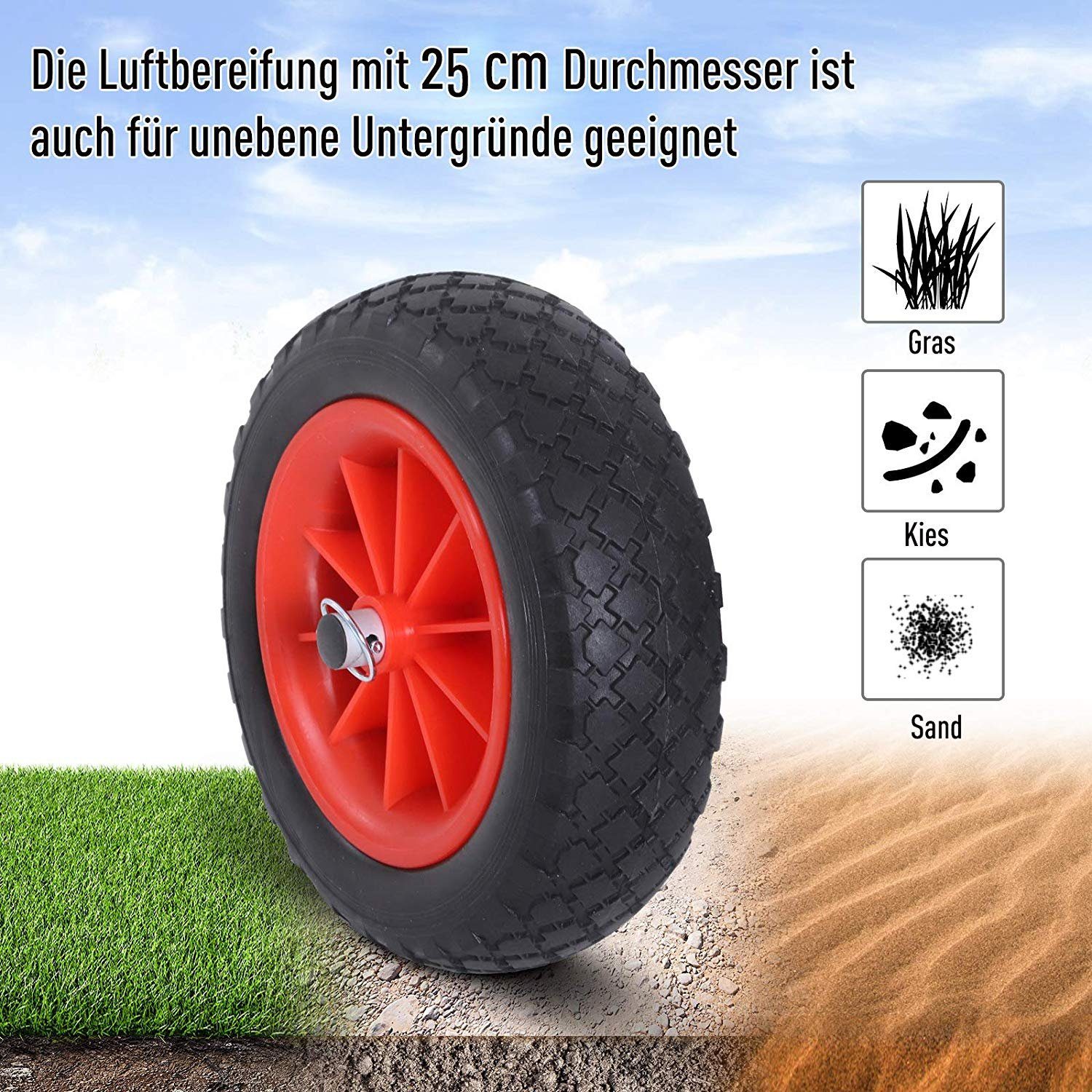 HOMCOM Wakesurfboard Kanuwagen gepolstert