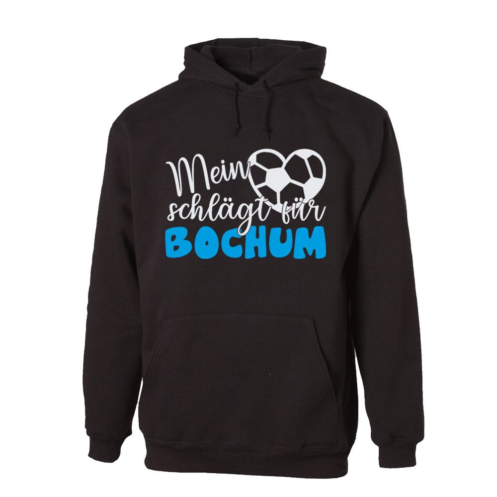 G-graphics Hoodie Mein Herz schlägt für Bochum Unisex Pullover mit einem Motiv für den echten Fan