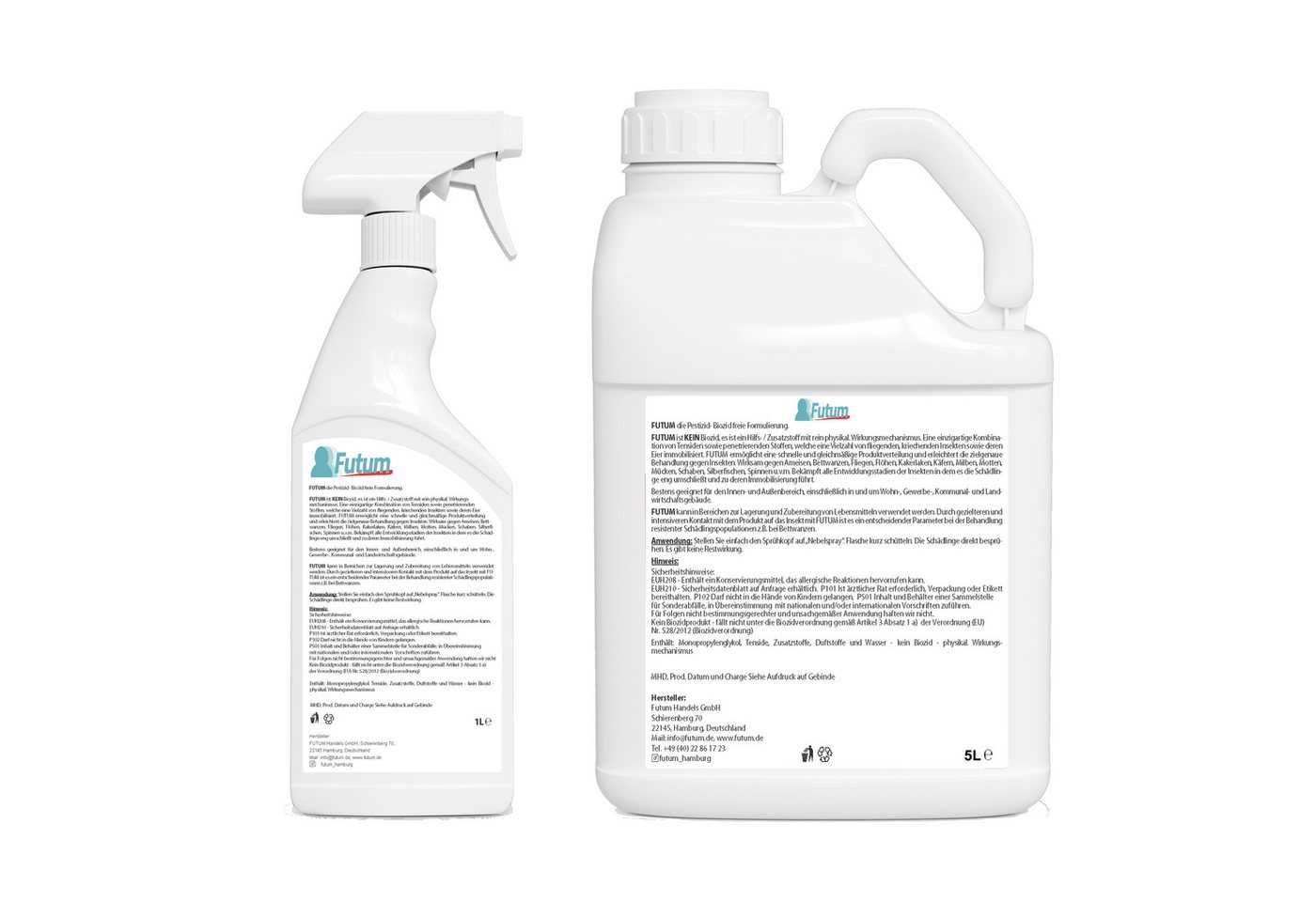 Thumbnail - FUTUM Insektenspray Teppichkäferspray, Käfer Abwehr, 6 l, biozidfreie Formel, auf Wasserbasis, geruchsarm, brennt / ätzt...
