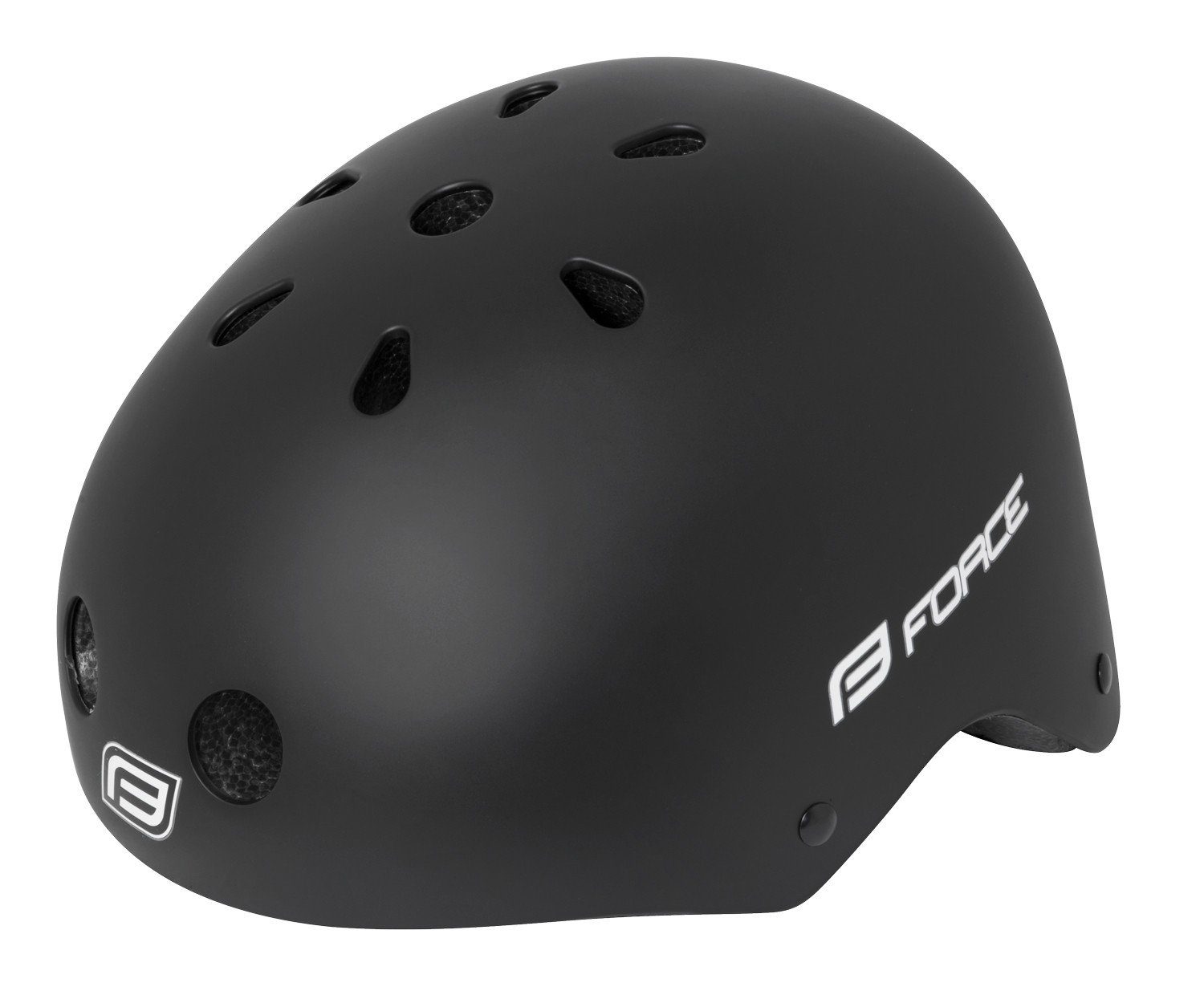 Fahrradhelm Helm FORCE BMX mattschwarz Gr.L - XL