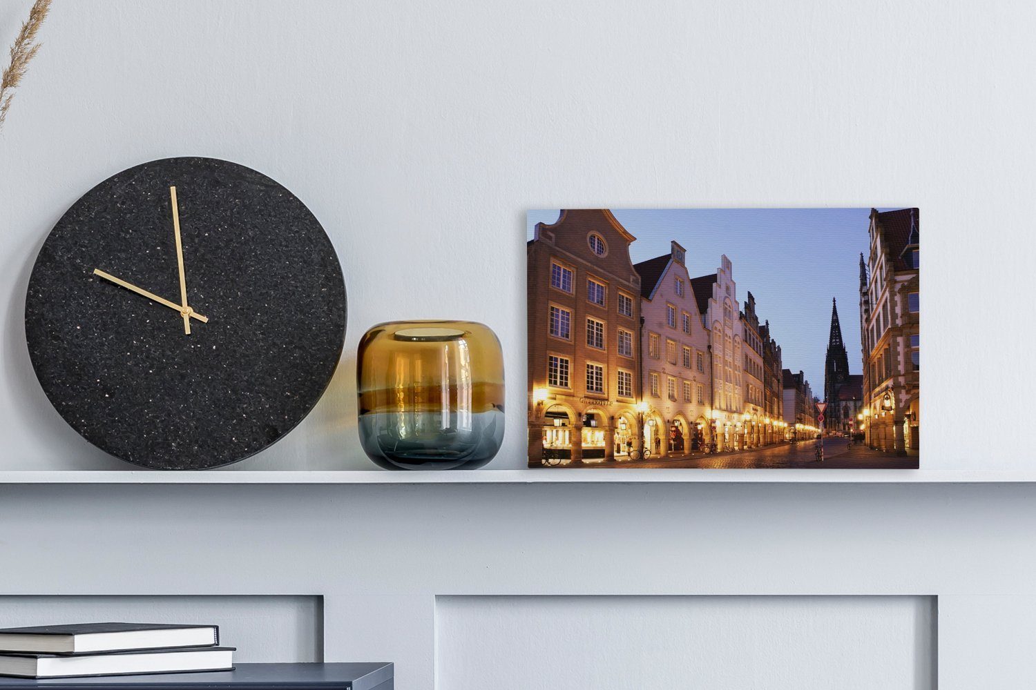 OneMillionCanvasses® Leinwandbild Beleuchtung in den Straßen günstig online kaufen