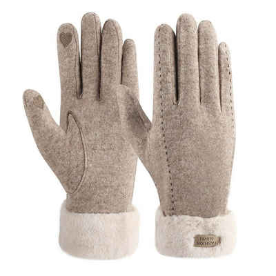Haiaveng Reithandschuhe »Damen Handschuhe Touchscreen-Handschuhe Winter Warme Plüschhandschuhe«