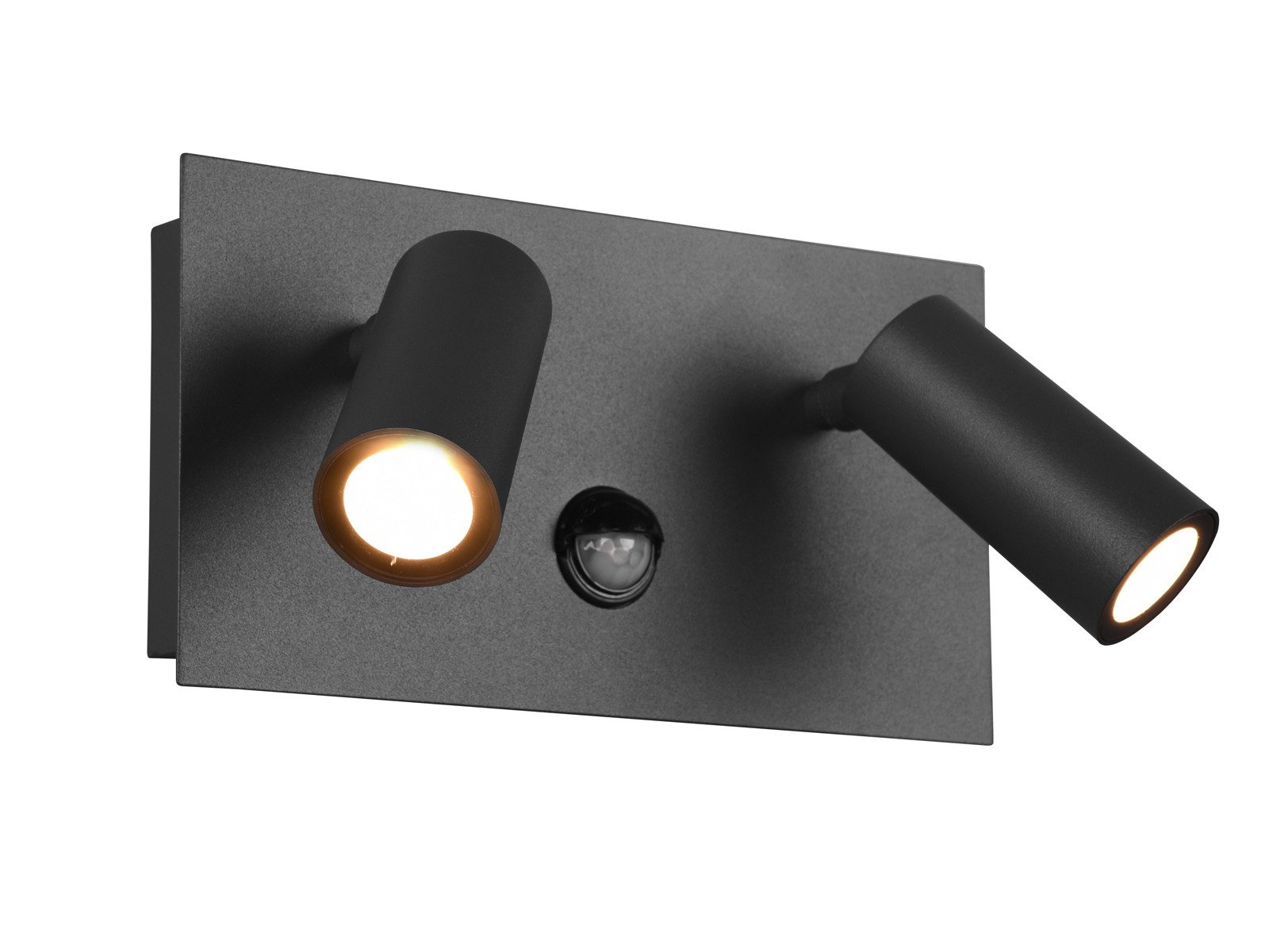 TRIO Leuchten LED Außen-Wandleuchte, mit Bewegungsmelder, LED fest integriert, Warmweiß, Wandstrahler Fassadenbeleuchtung, Außenleuchte Haus-Wand Anthrazit