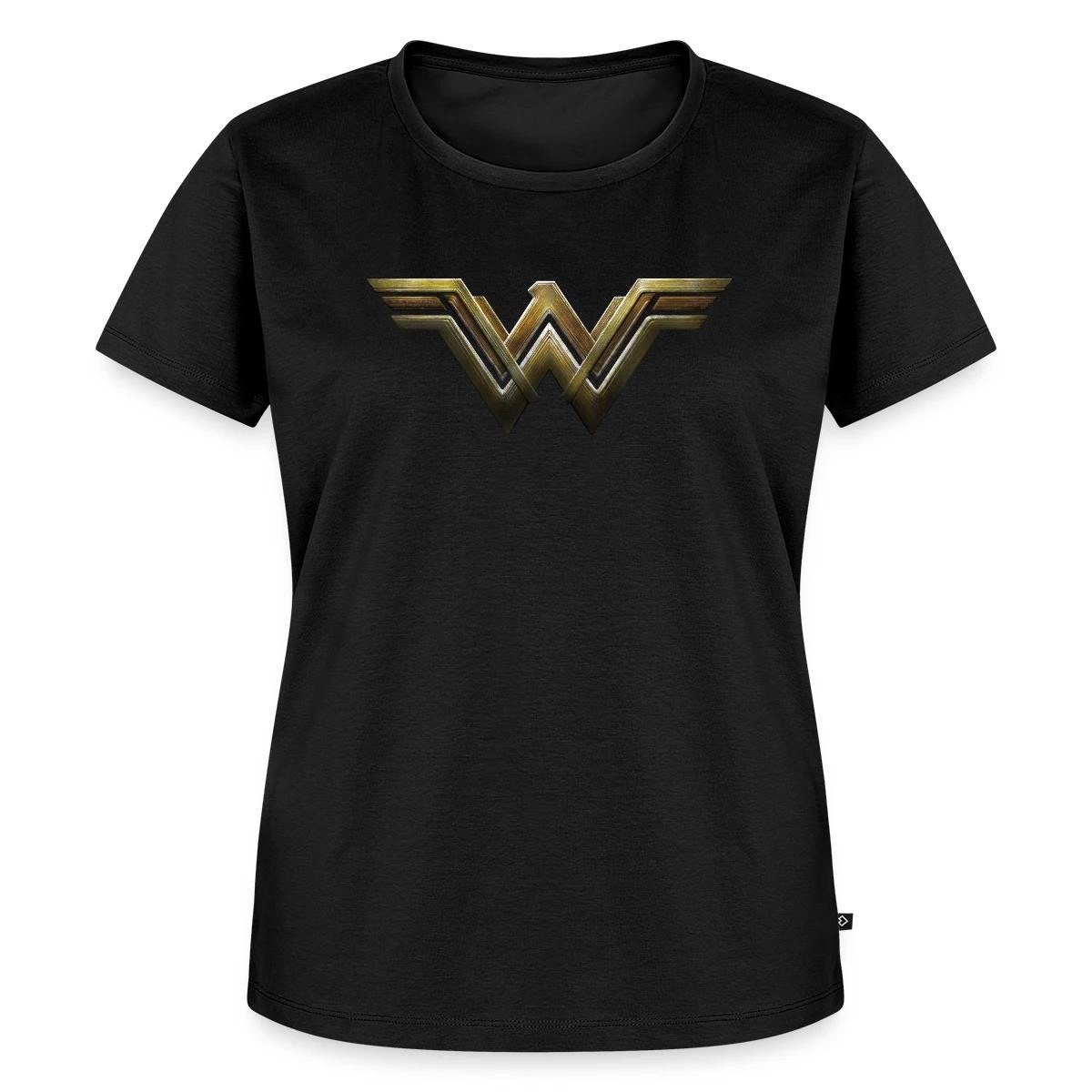 Spreadshirt T-Shirt Wonder Woman Logo Frauen Premium T-Shirt (1-tlg)
