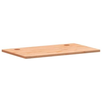 vidaXL Schreibtisch Schreibtischplatte 100x60x2,5 cm Massivholz Buche Arbeitsplatte Büroti