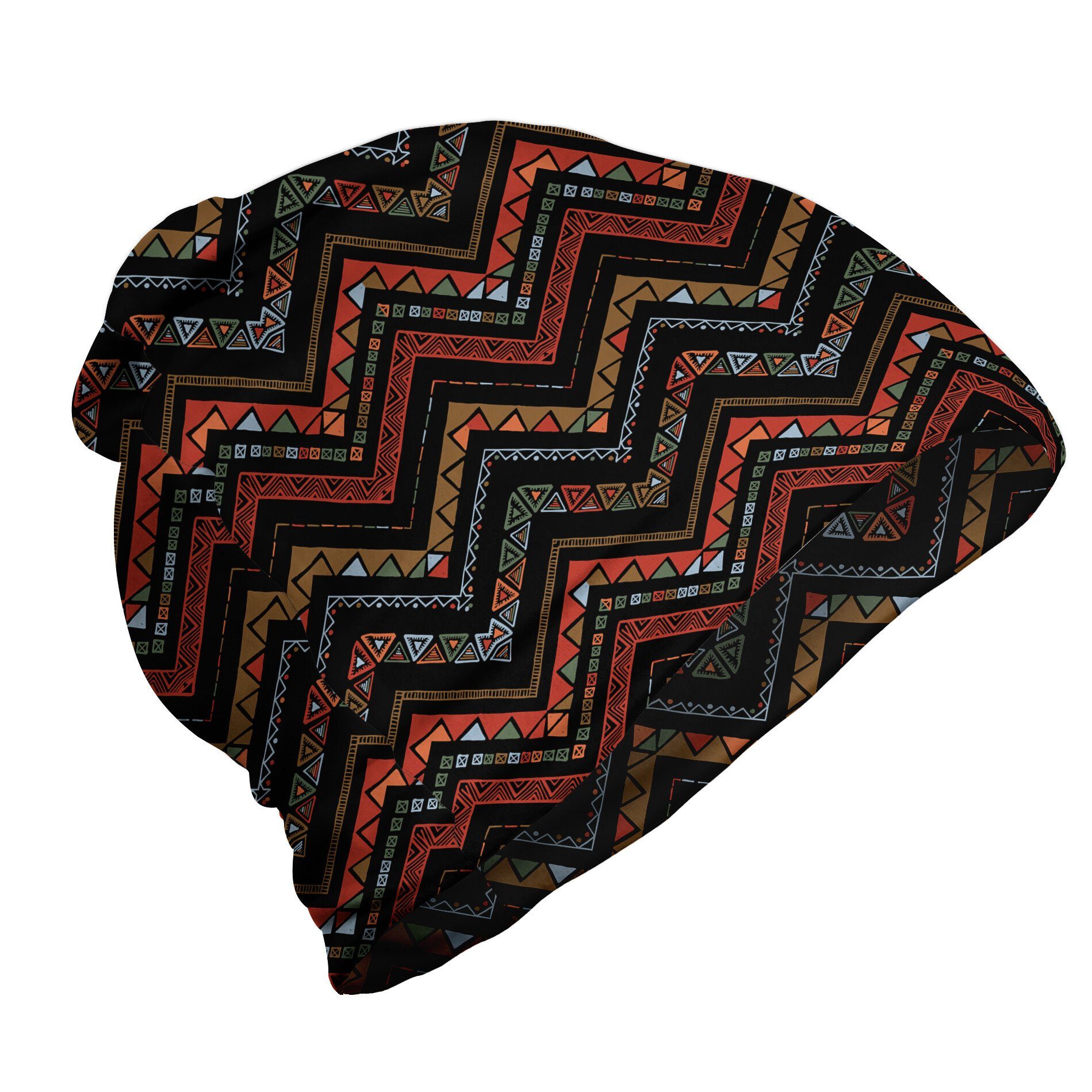 Abakuhaus Beanie Wandern im Freien Aztekisch Ethnical Zigzag Chevron Kunst