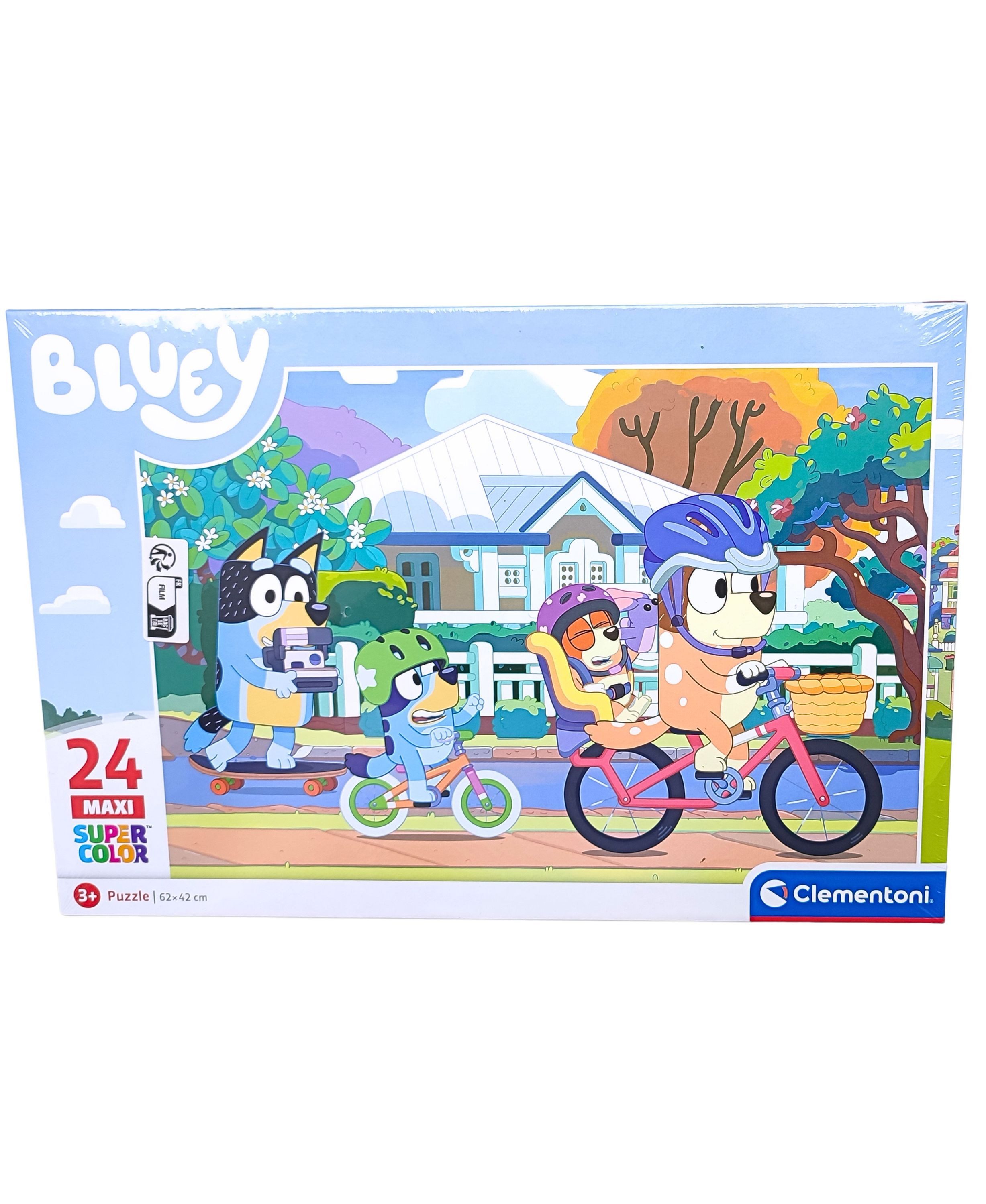 Clementoni® Puzzle Bluey, 24 Puzzleteile, Kinderpuzzle 24 Maxi Puzzleteile ab 3 Jahre