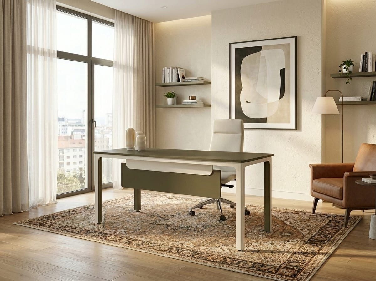 JVmoebel Schreibtisch Schreibtisch modern Holz Design Home Office Arbeitsplatz Tisch, Made in Europa