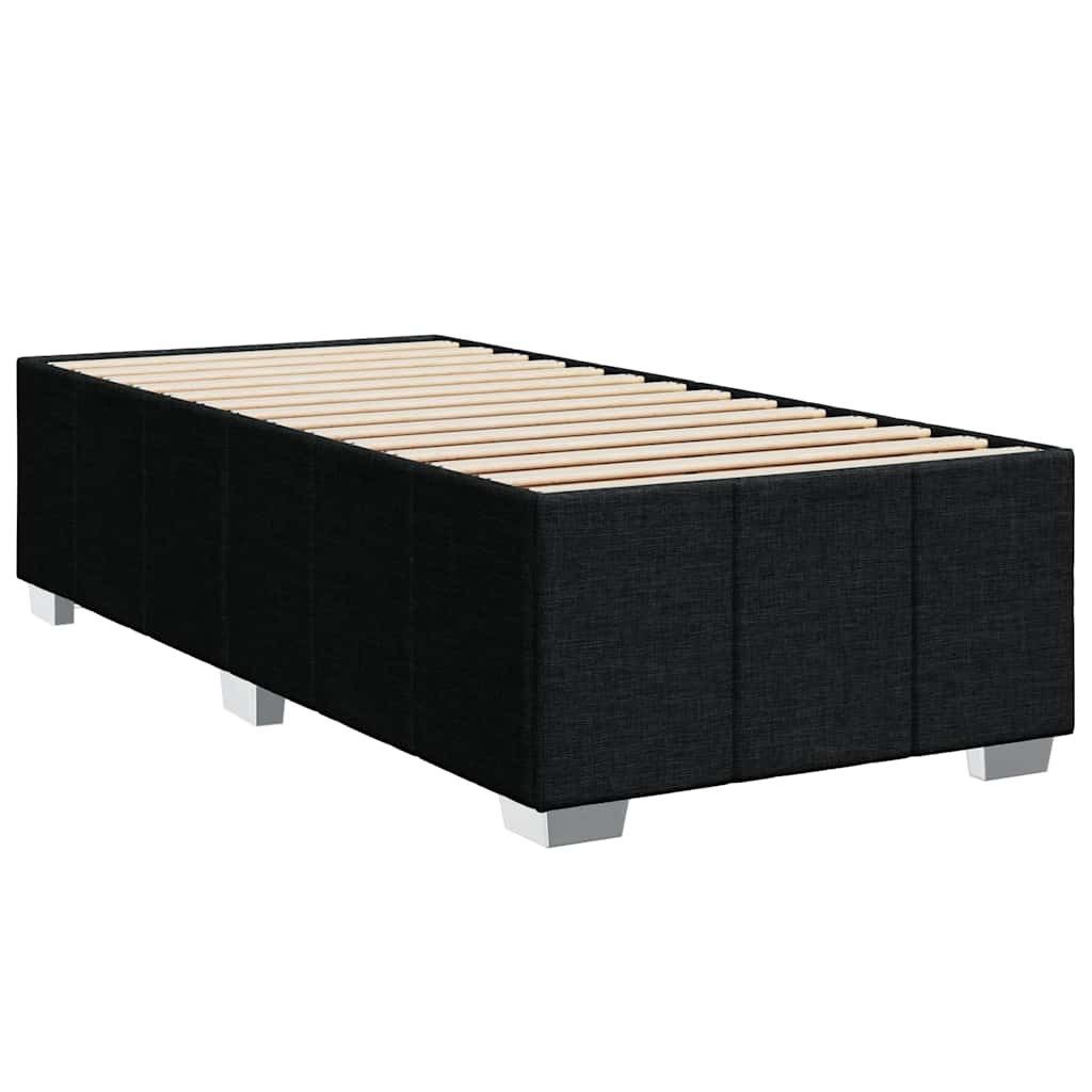 vidaXL Bett Bettgestell ohne Matratze Schwarz 100x200 cm Stoff