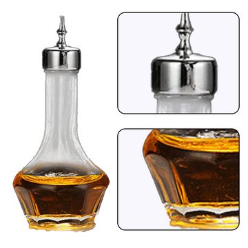 Lubgitsr Cocktail Shaker Praktisches Barkeeper-Dash-Tool Barkeeper Kit Goldene Zinkglasflasche