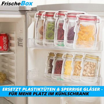 MAVURA Frischhaltedose FrischeBox Aufbewahrungsbeutel Lebensmittelboxen, (Silikon Lebensmittelbeutel Frischhaltebeutel), Gefrierbeutel Frischhaltedosen [10er Set]