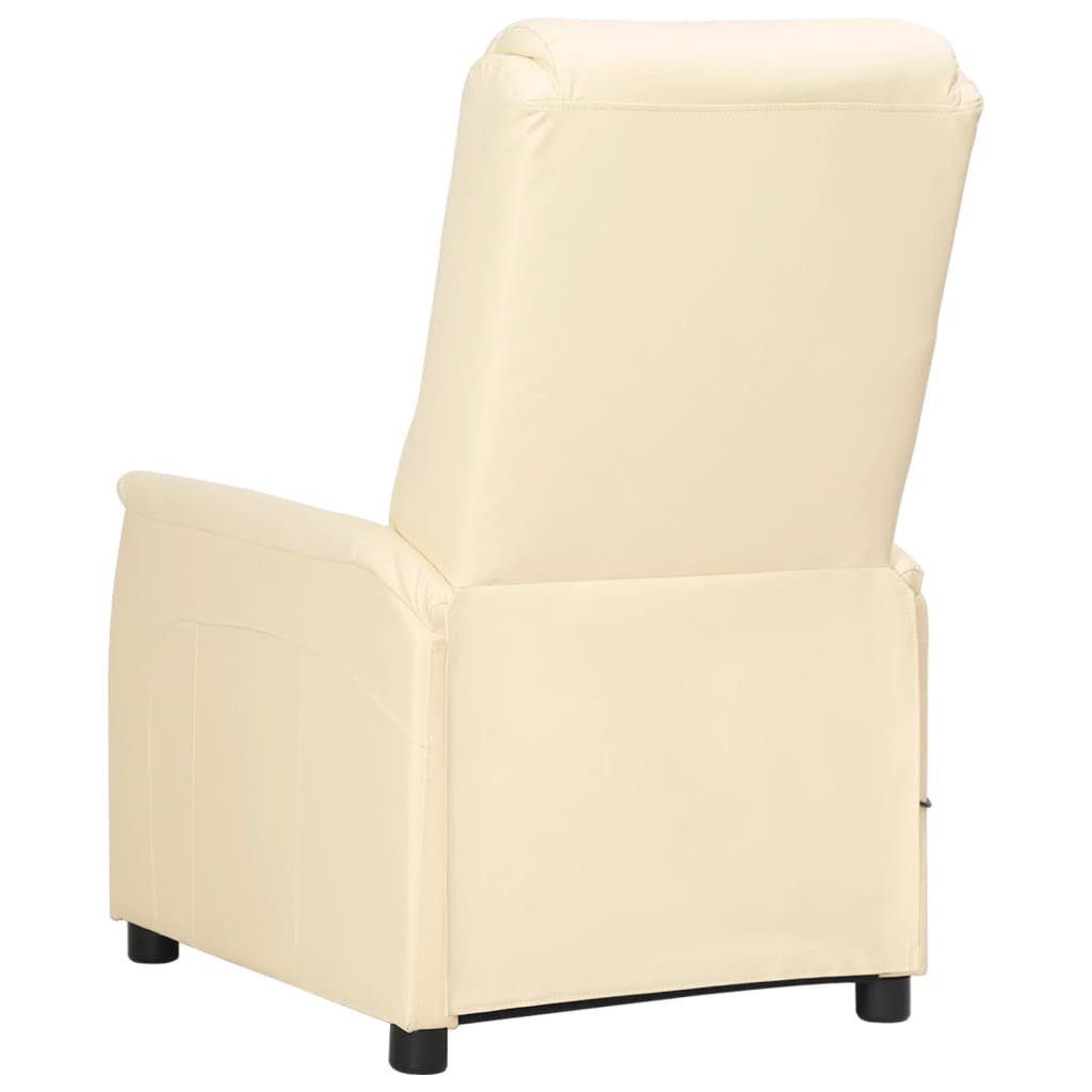 Creme (1-St) Massagesessel Kunstleder vidaXL Massagesessel