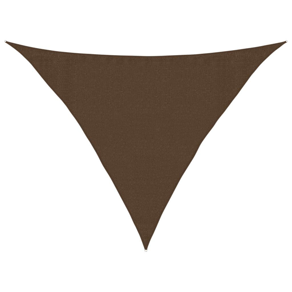 Sonnensegel Sonnensegel 160 g/m² Braun 3,5x3,5x4,9 m HDPE