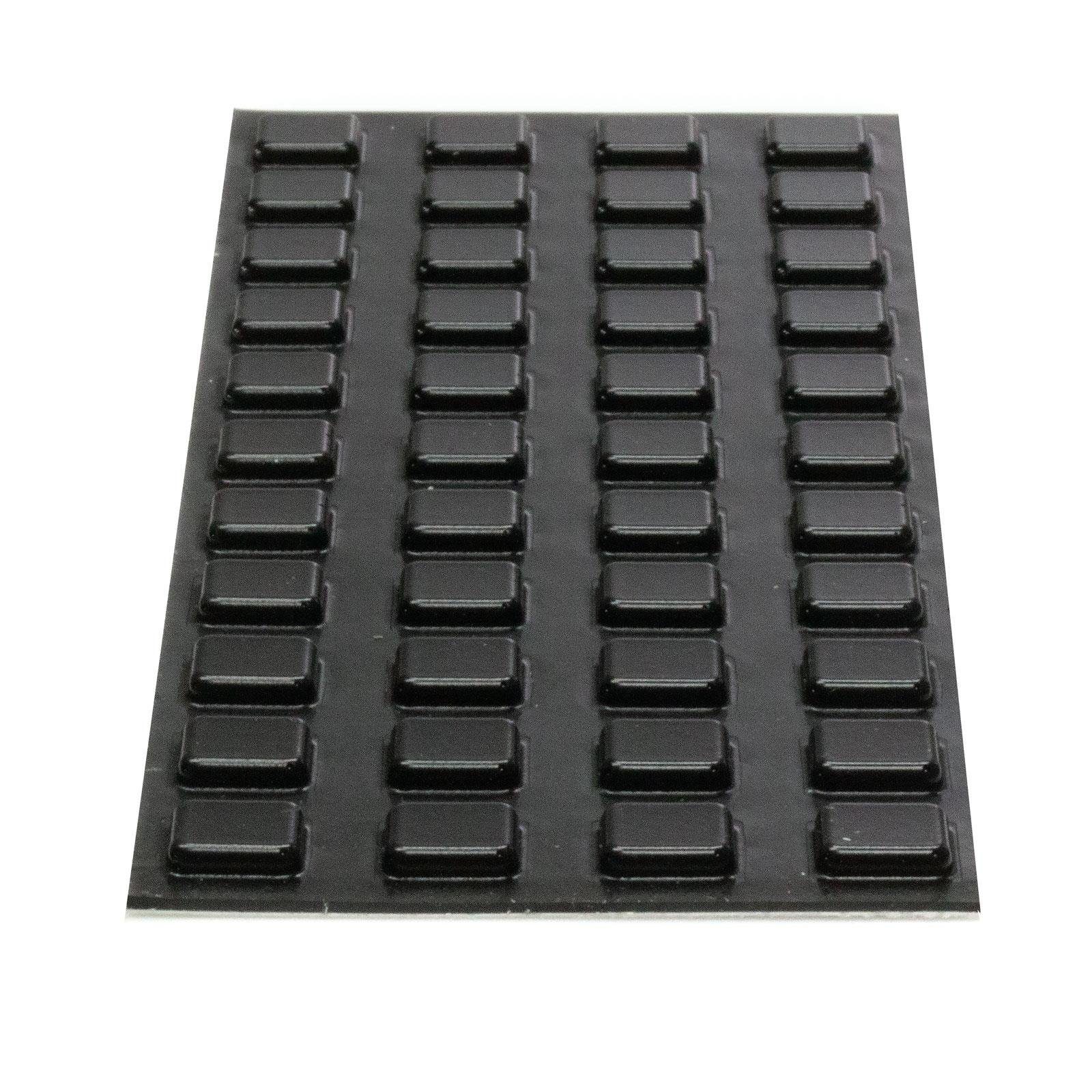 Möbelpuffer schwarz Bumpons Klebeband Elastik (44-St) Anschlagpuffer Puffer