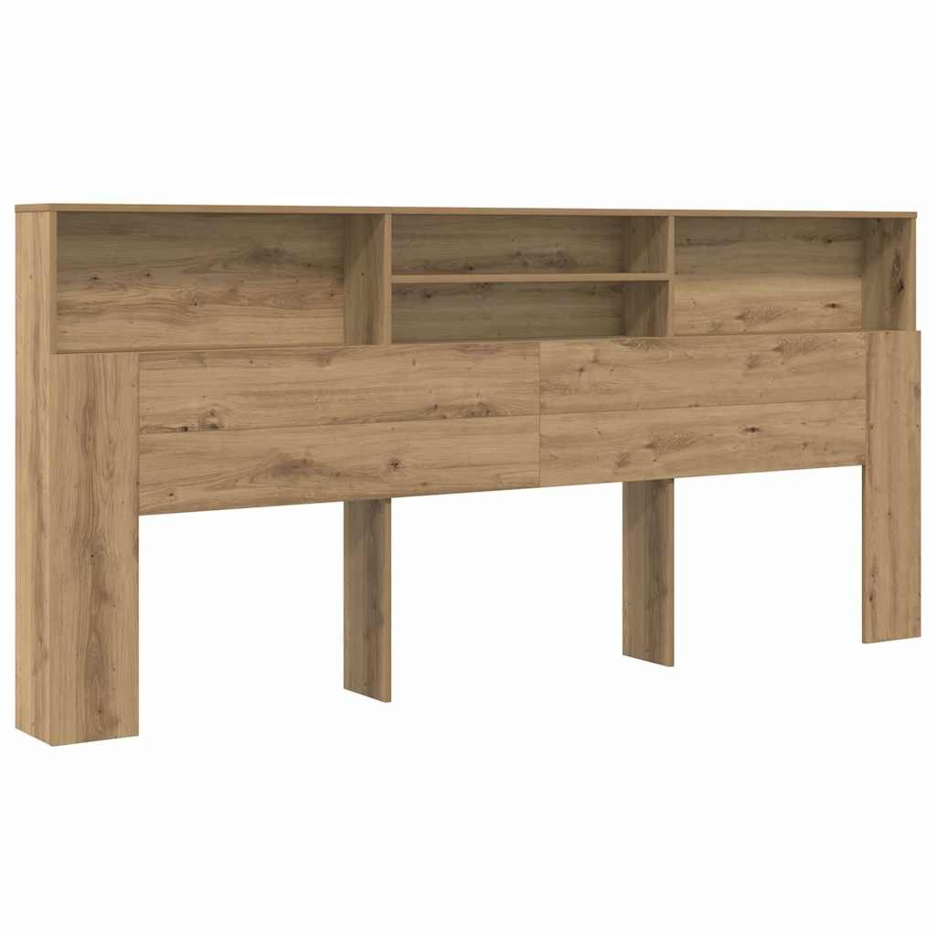 vidaXL Bett Kopfteil Schrank mit Kopfteil Artisan-Eiche 220 x 19 x 101,5 cm günstig online kaufen