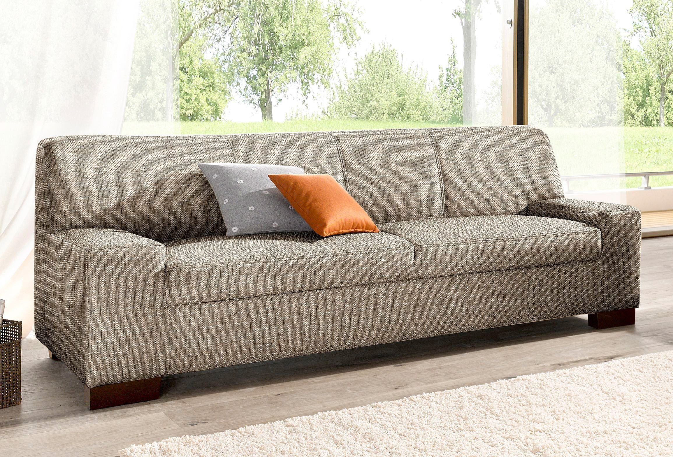 DOMO collection 2-Sitzer Norma Top, elegant und modern, flache Armlehnen, komfortabel