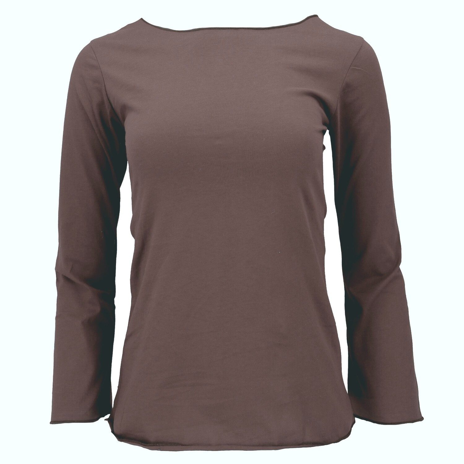 Guru-Shop Longsleeve Basic Langarmshirt, Yogashirt mit.. alternative Beklei günstig online kaufen