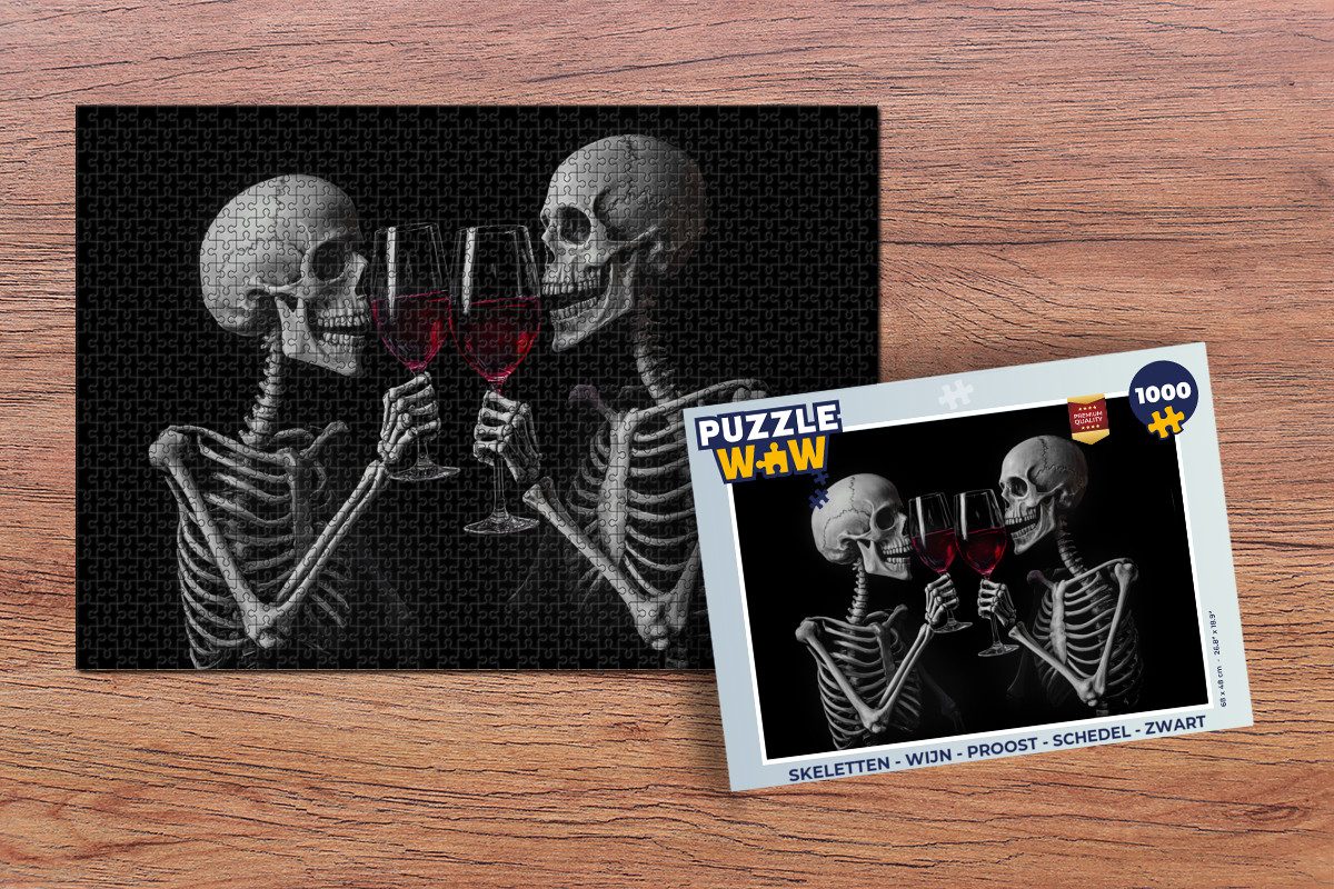 MuchoWow Puzzle Skelette - Wein - günstig online kaufen