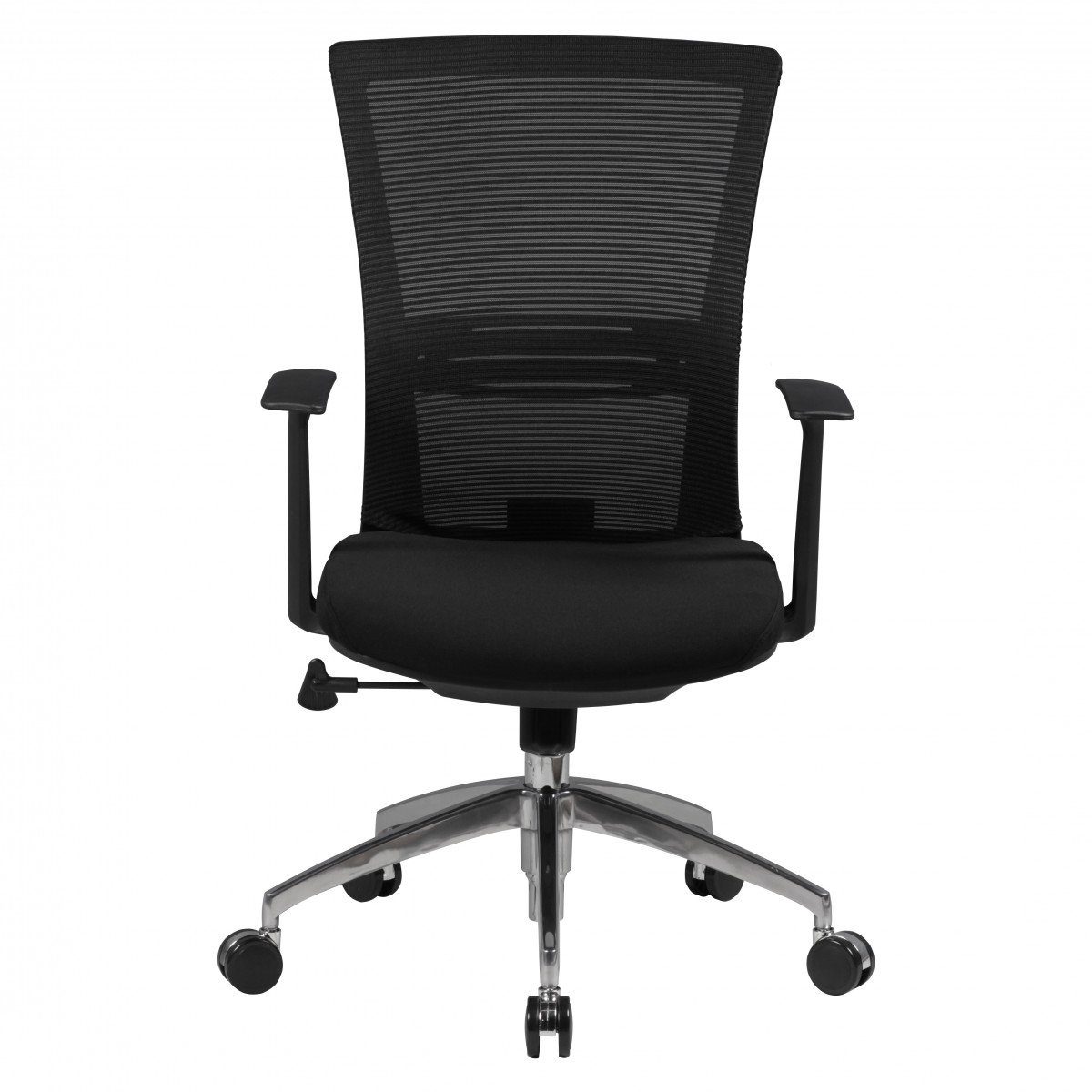 Amstyle Chefsessel Bürostuhl Schwarz Drehstuhl höhenverstellbar Schreibtischstuhl 120 kg (Bürostuhl XXL 120 kg Modern, Stoff Schwarz), Drehstuhl mit Armlehne, Schreibtischstuhl Drehbar