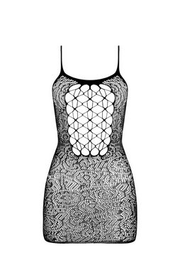 Passion Netzkleid Minikleid in schwarz Netzkleid transparent (1-tlg)