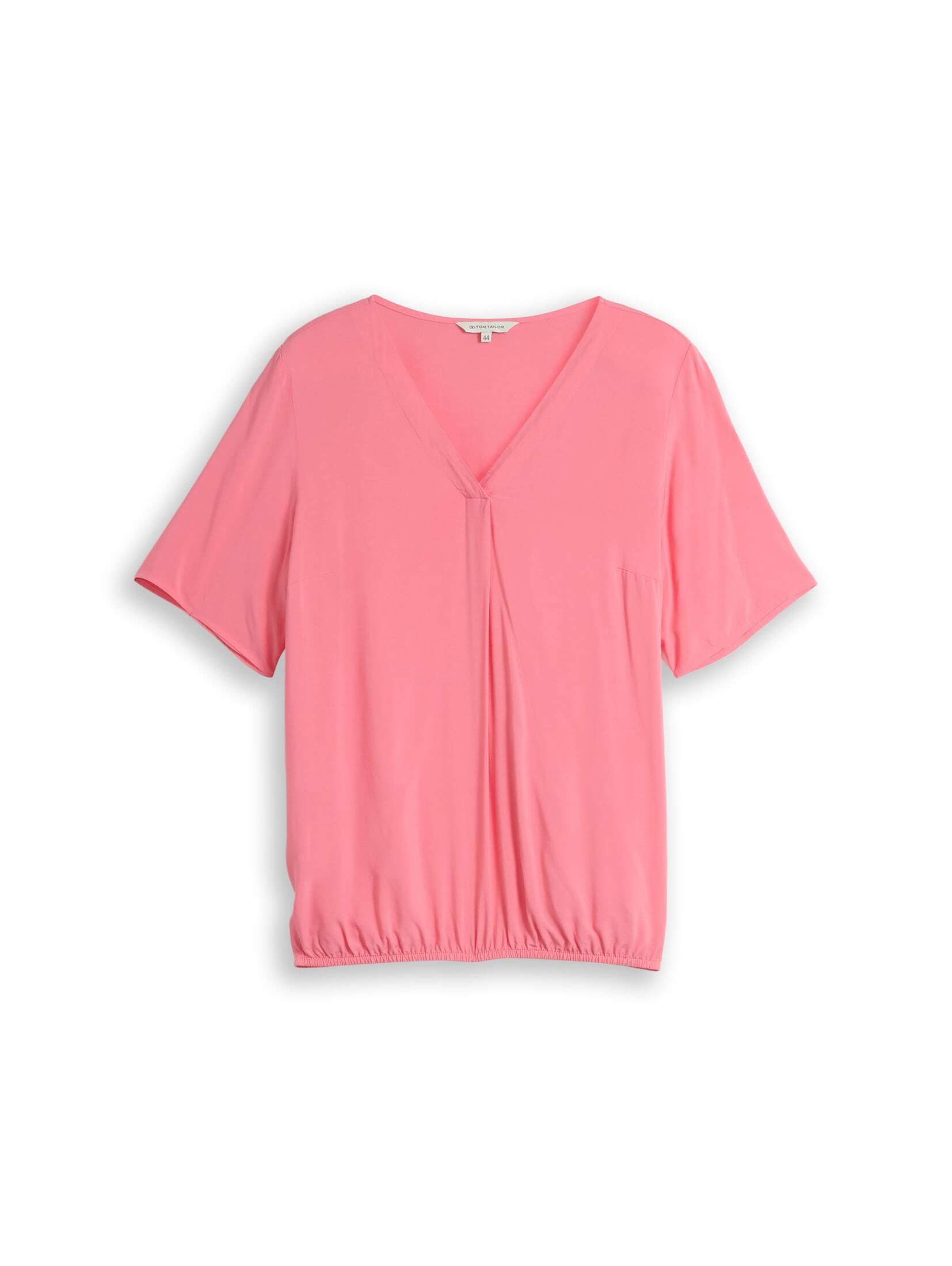 TOM TAILOR PLUS Kurzarmbluse Blusen & Shirts Plus Size - Bluse aus Viskose